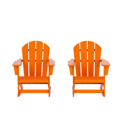 Outdoor Patio Porch Rocking Adirondack Chair, Set of 2