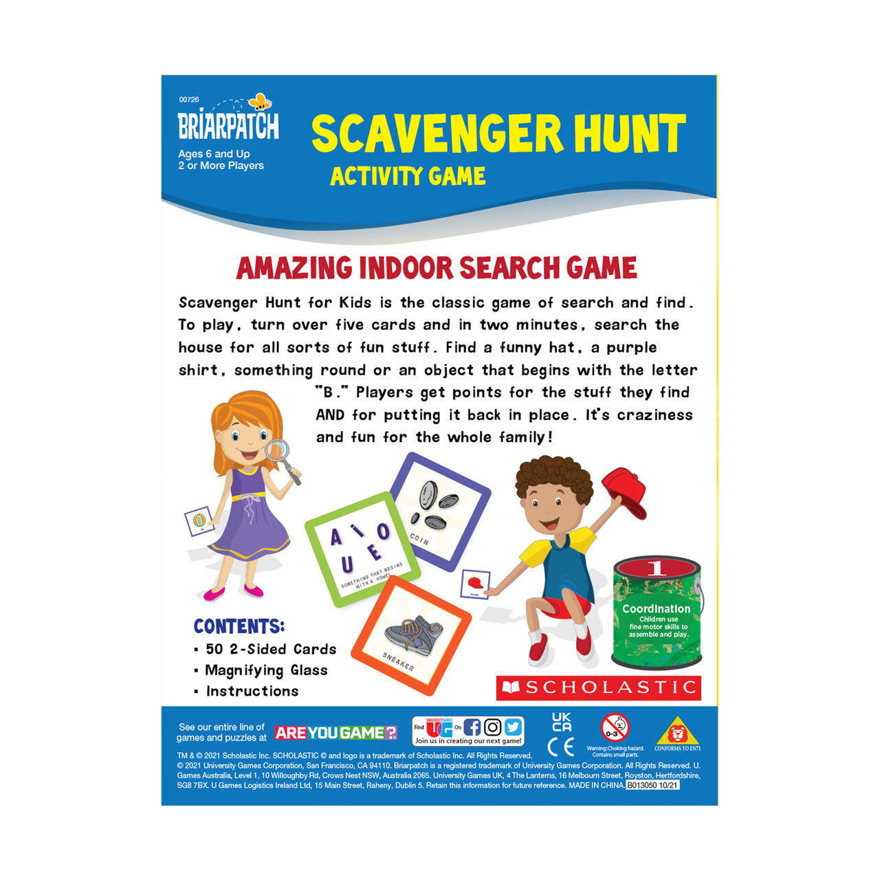  Scholastic Scavenger Hunt Activity Game - Multicolor - Bonton