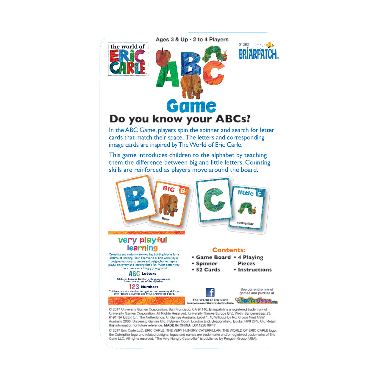  The World of Eric Carle - ABC Game in a Tin - Multicolor - Bonton