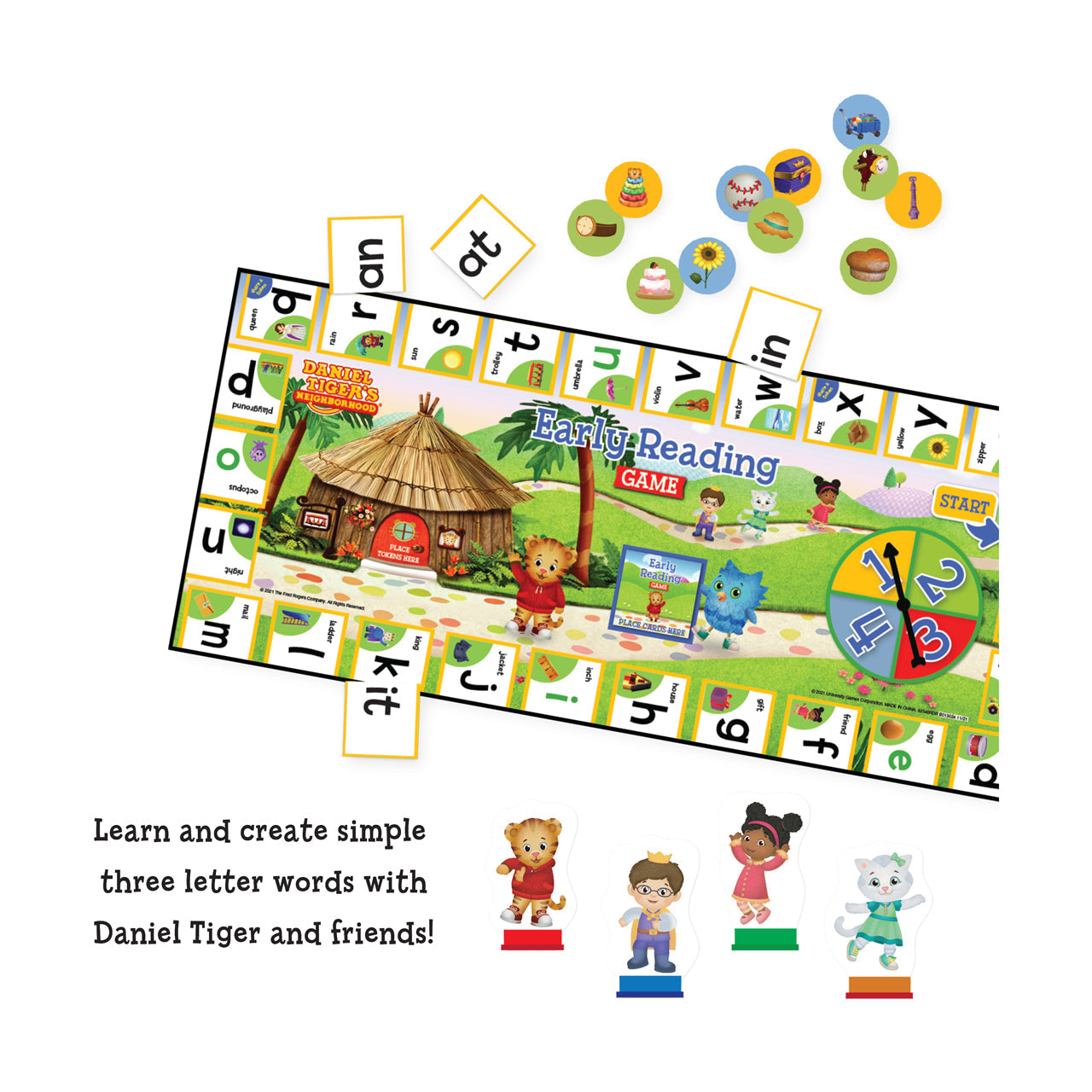  Daniel Tiger's Neighborhood Early Reading Game - Multicolor - Bonton