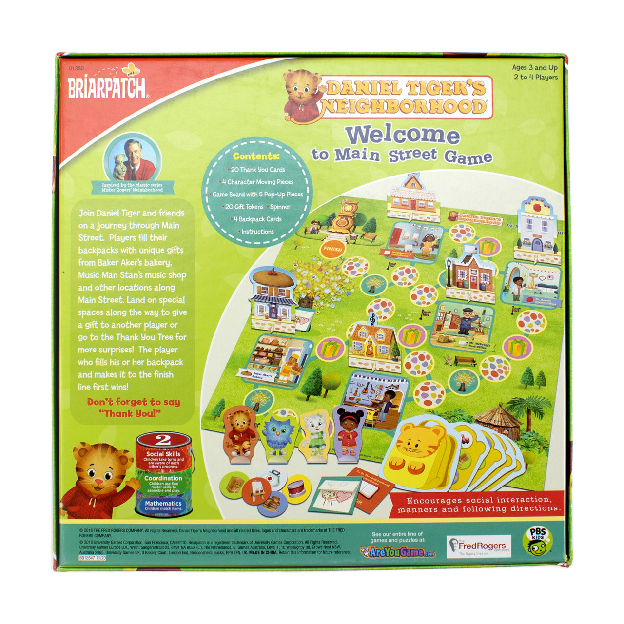  Daniel Tiger's Neighborhood Welcome to Main Street Game - Multicolor - Bonton