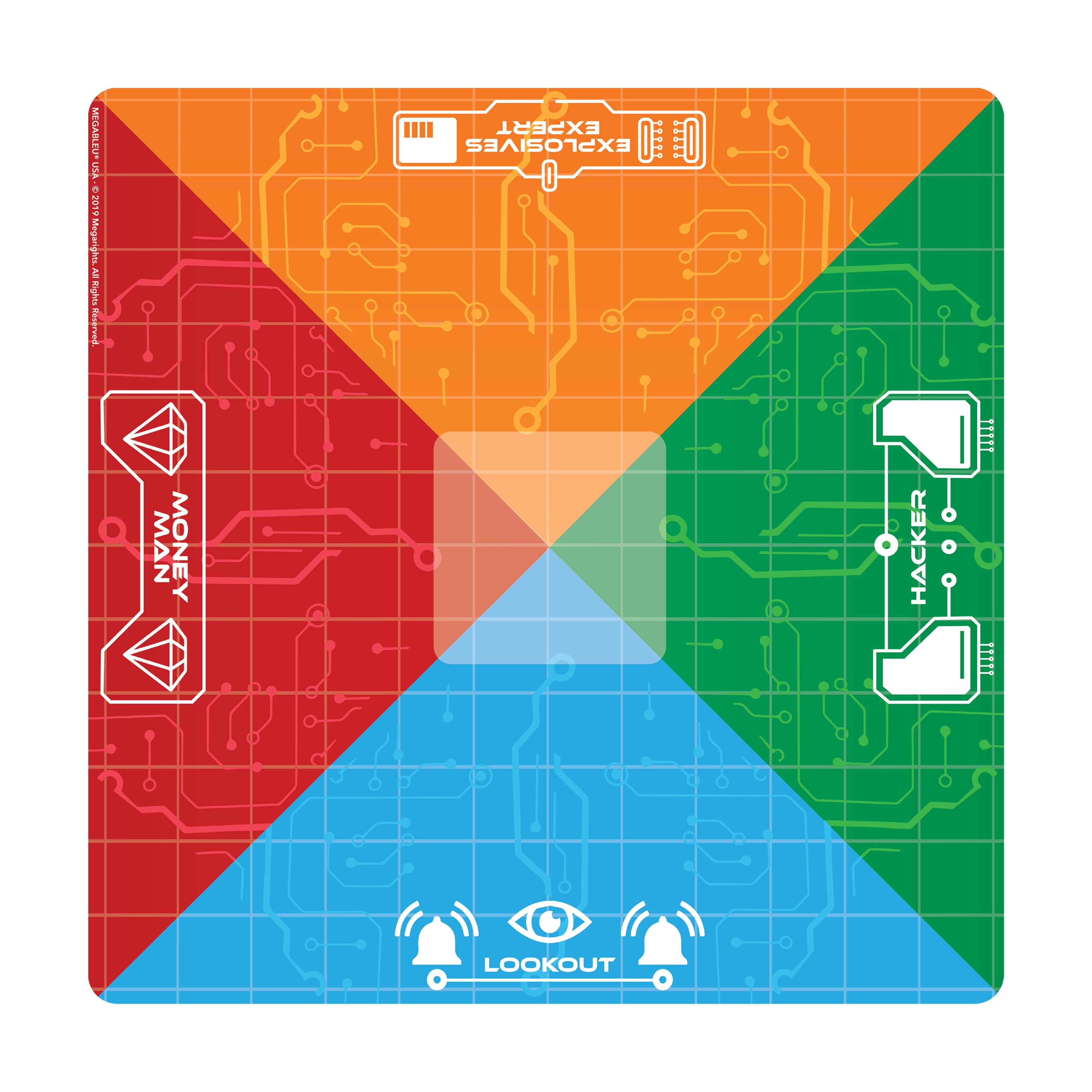  Megableu USA Heist Game Mat - Multi-color - Bonton