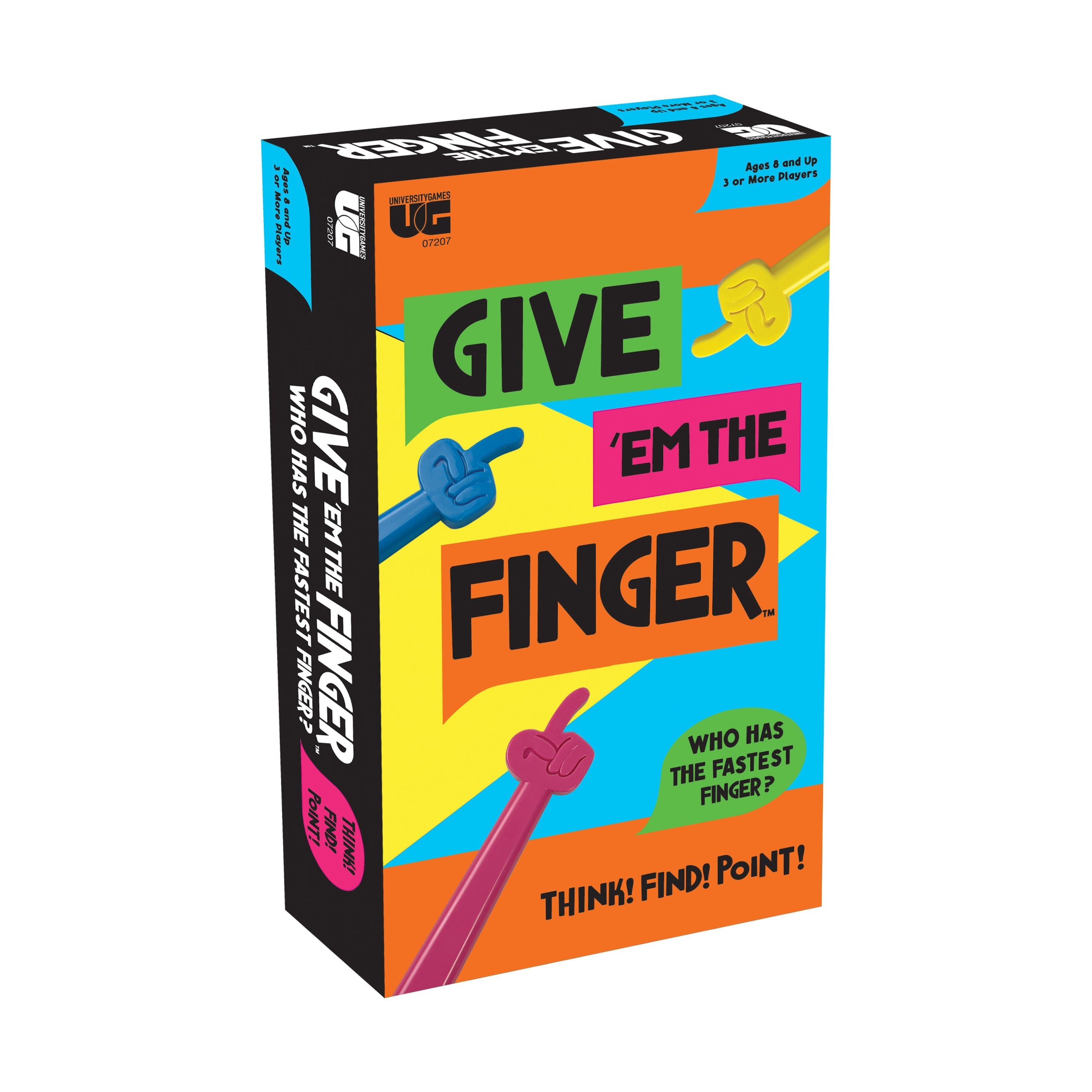  University Games Give 'em the Finger Game - Multi-color - Bonton