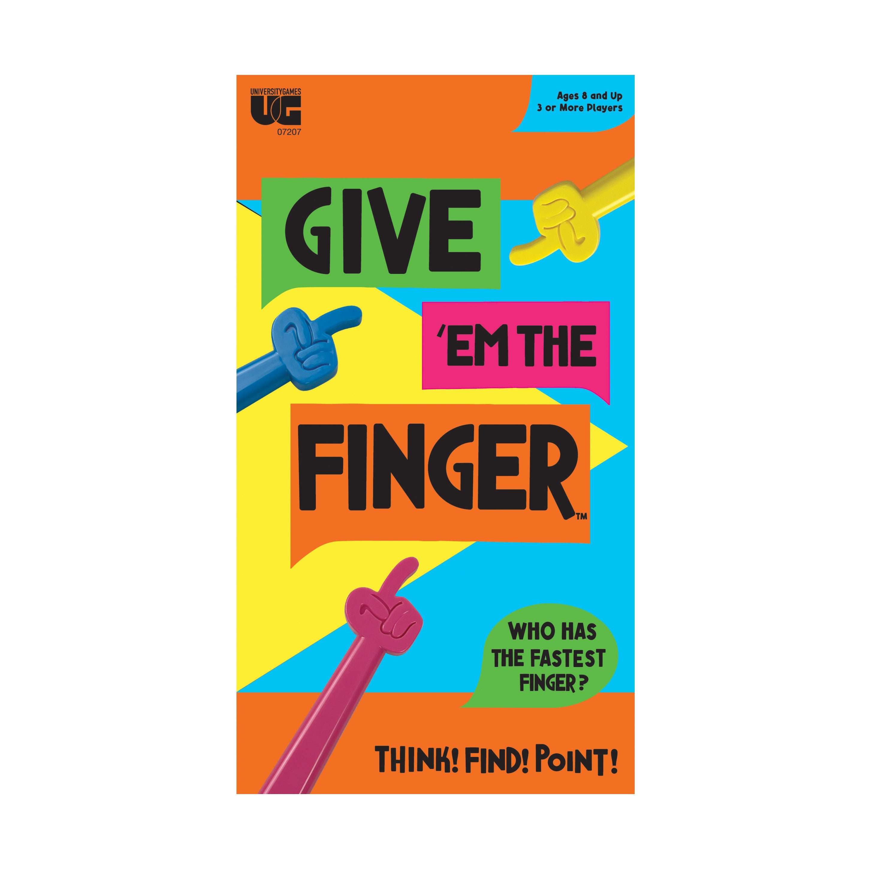  University Games Give 'em the Finger Game - Multi-color - Bonton