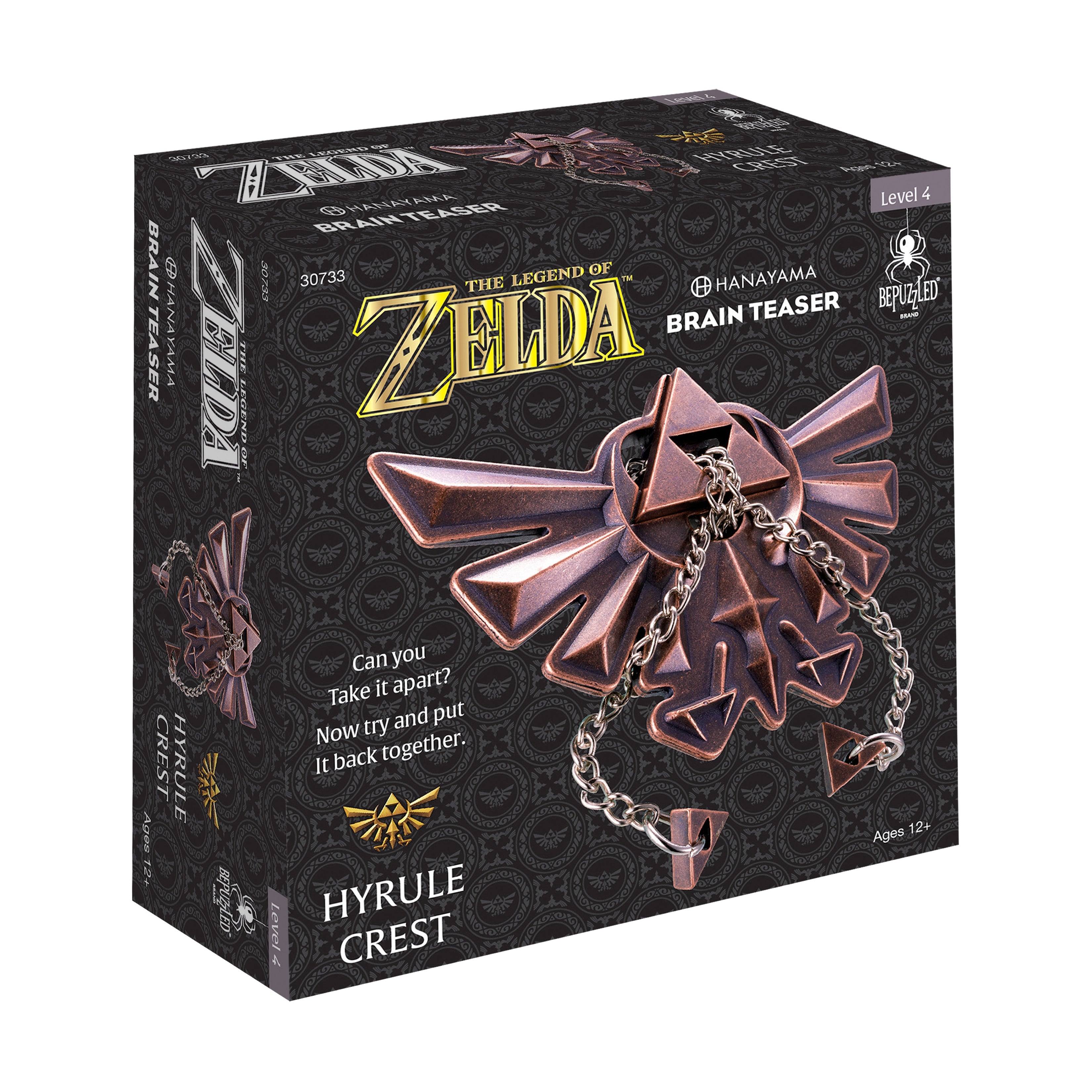  Hanayama Level 4 Cast Puzzle - The Legend of Zelda: Hyrule Crest - Multi-color - Bonton