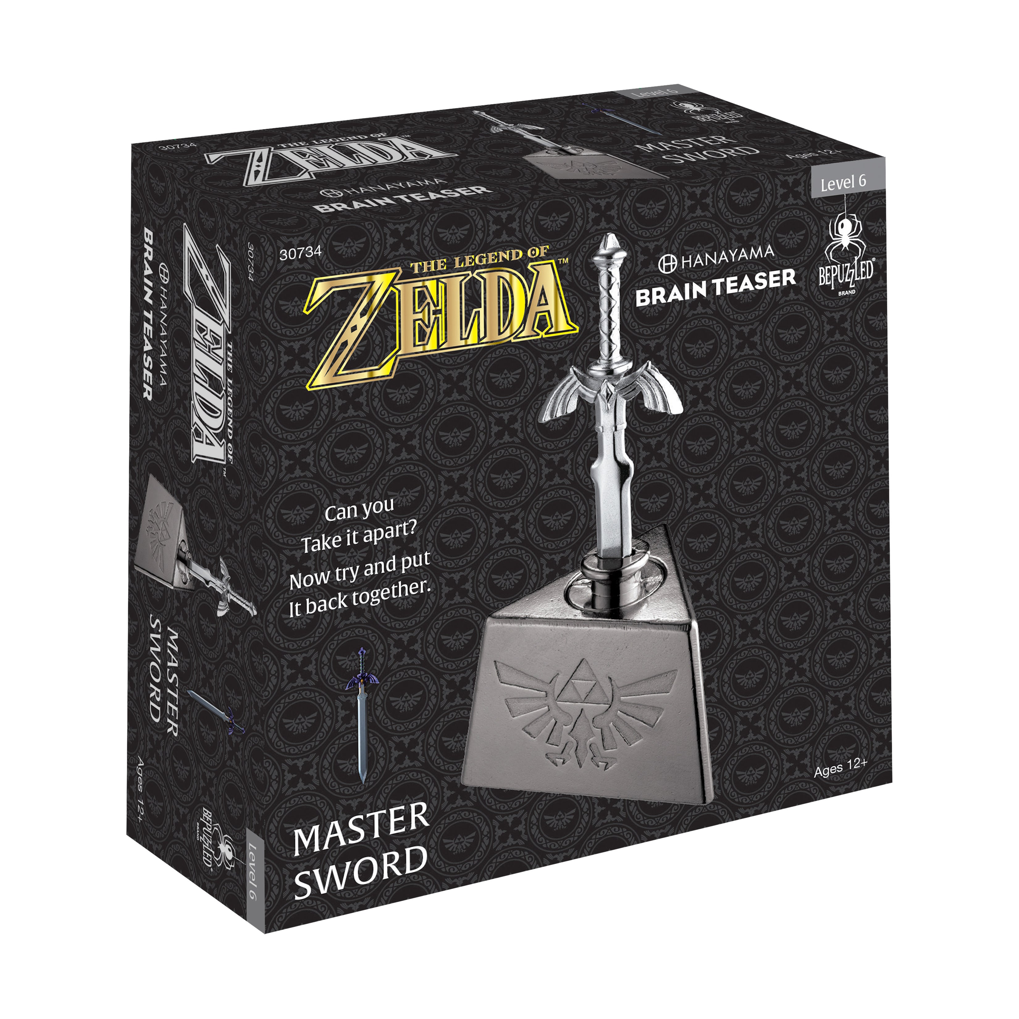  Hanayama Level 6 Cast Puzzle - The Legend of Zelda: Master Sword - Multi-color - Bonton