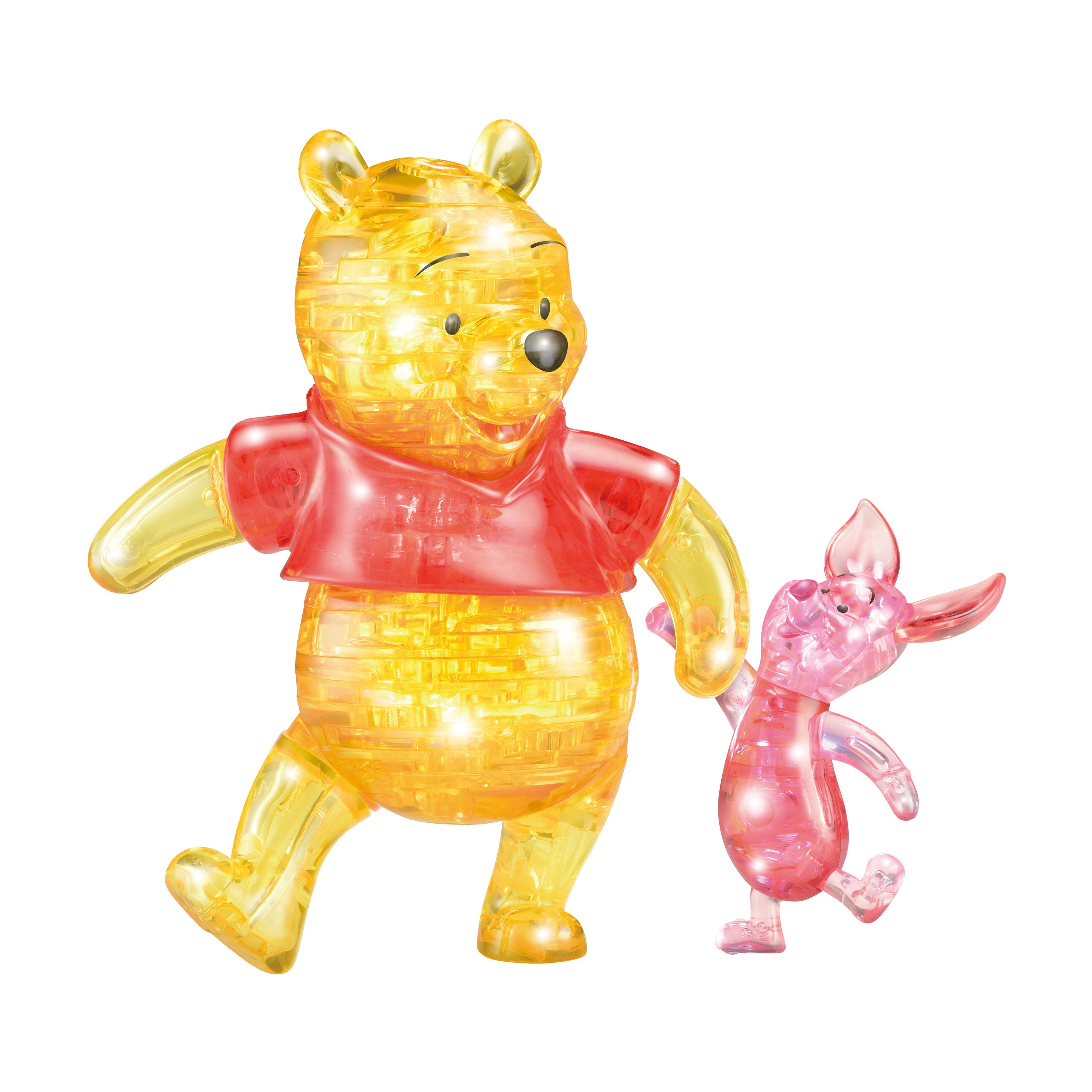  BePuzzled 3D Crystal Puzzle - Disney Winnie the Pooh and Piglet (Multi-color): 57 Pcs - Multi-color - Bonton