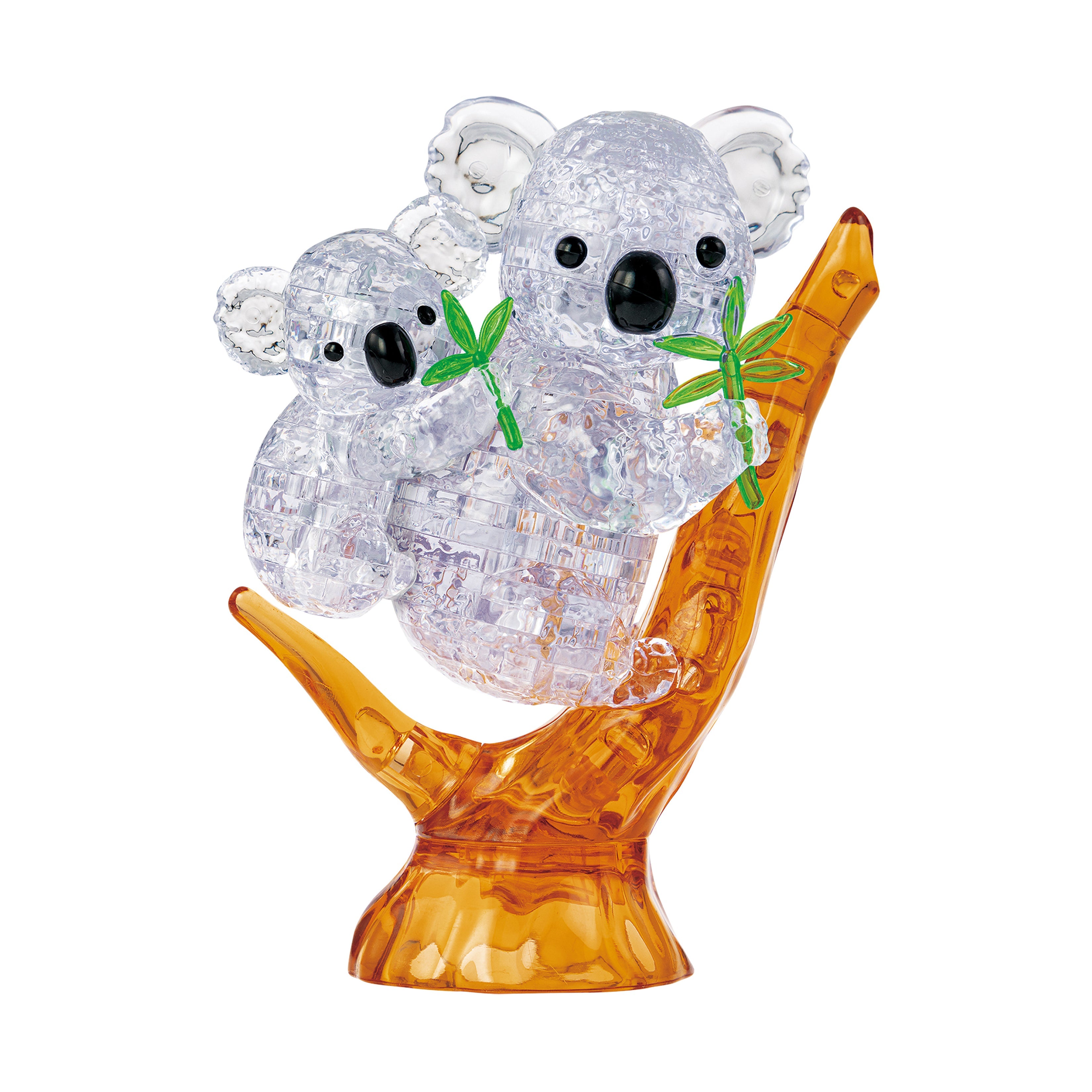  BePuzzled 3D Crystal Puzzle - Koala and Baby: 60 Pcs - Multi-color - Bonton