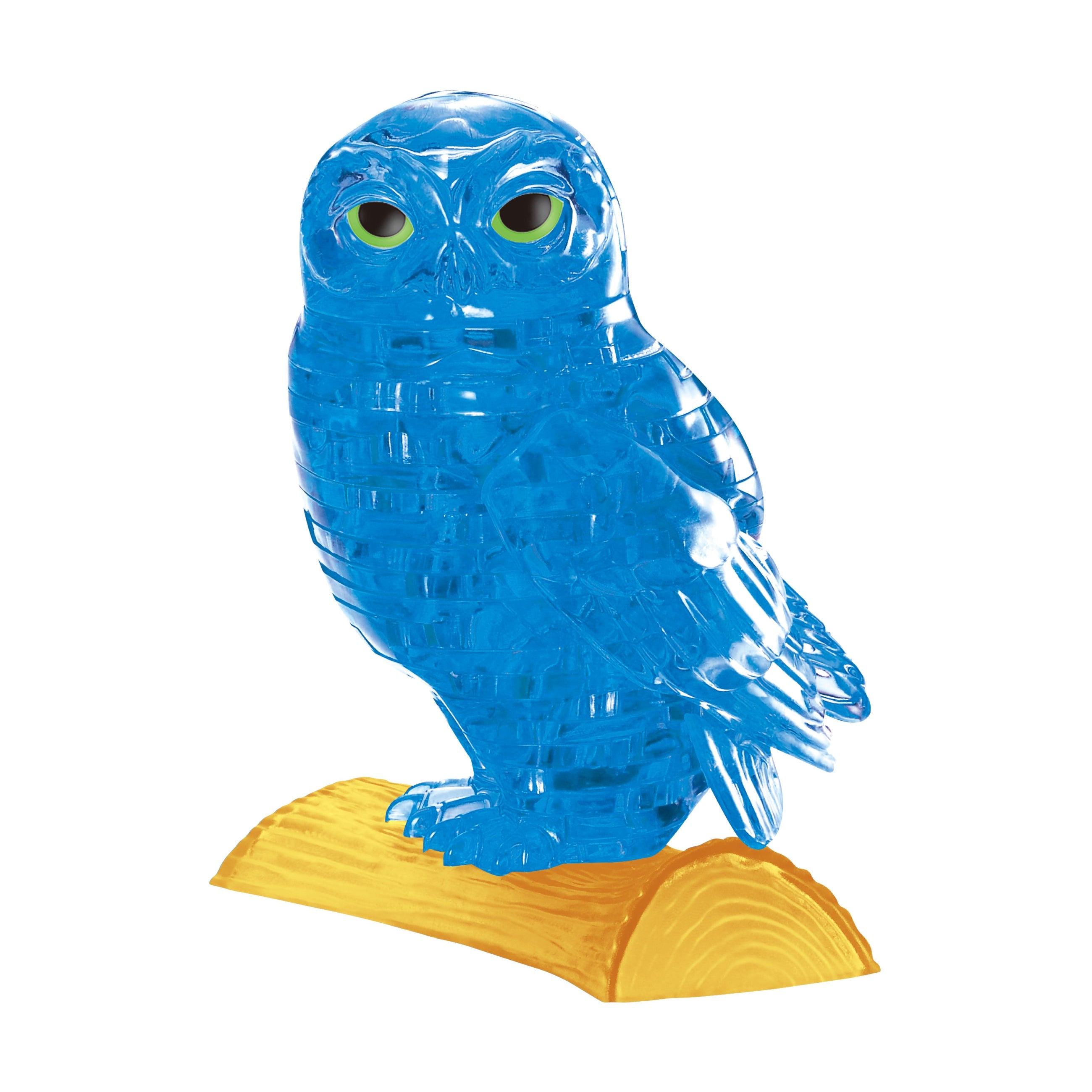  BePuzzled 3D Crystal Puzzle - Owl (Blue): 42 Pcs - Multi-color - Bonton