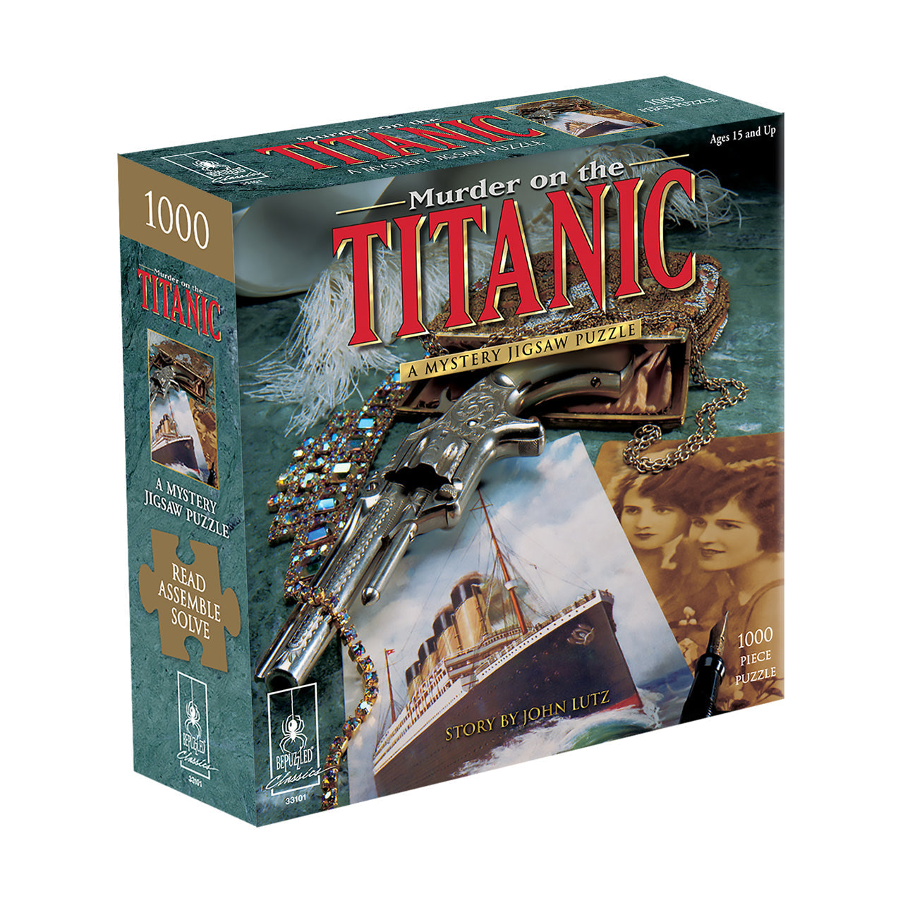  Murder on the Titanic Classic Mystery Jigsaw Puzzle: 1000 Pcs - Multicolor - Bonton