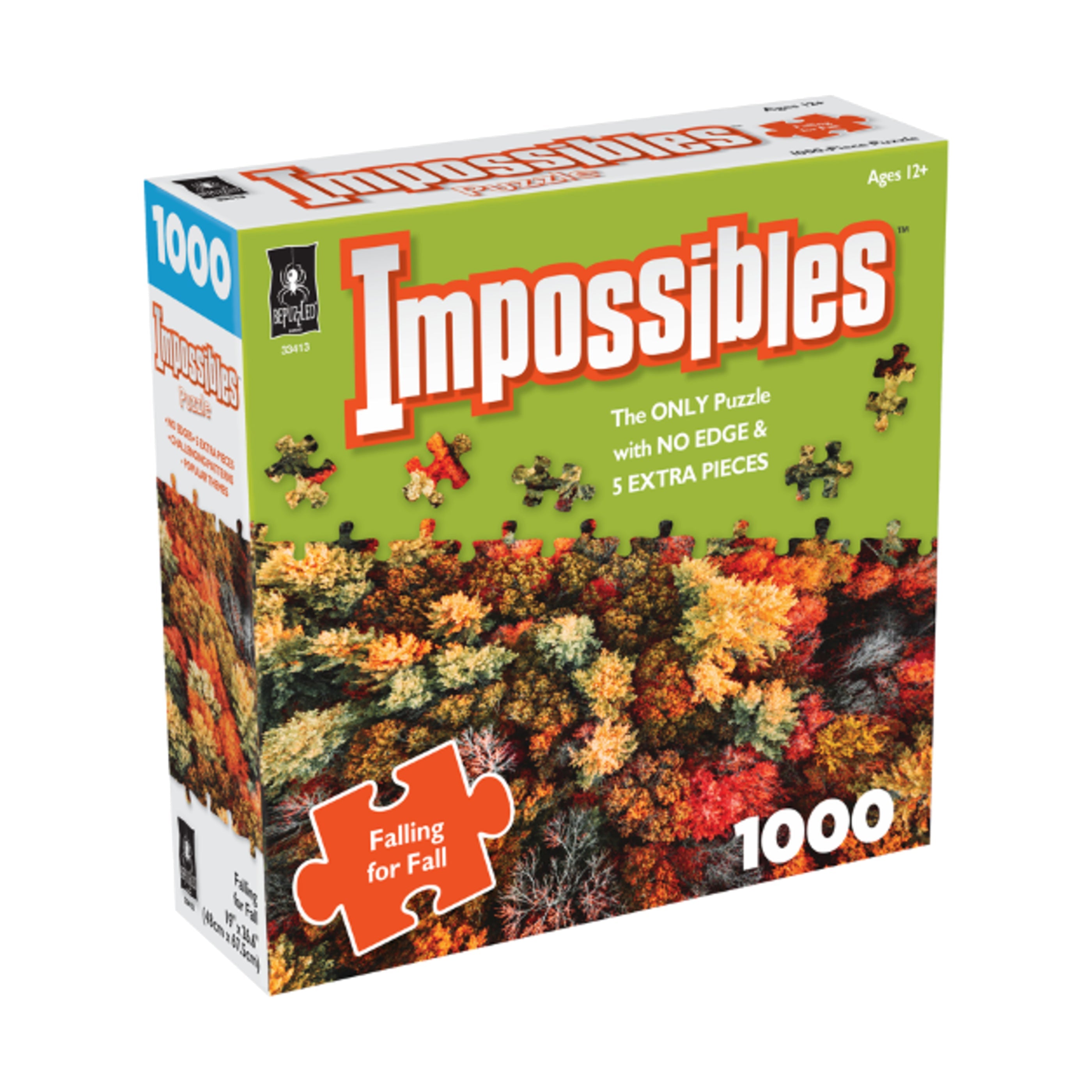  BePuzzled Impossibles Puzzle - Falling for Fall: 1000 Pcs - Multi-color - Bonton