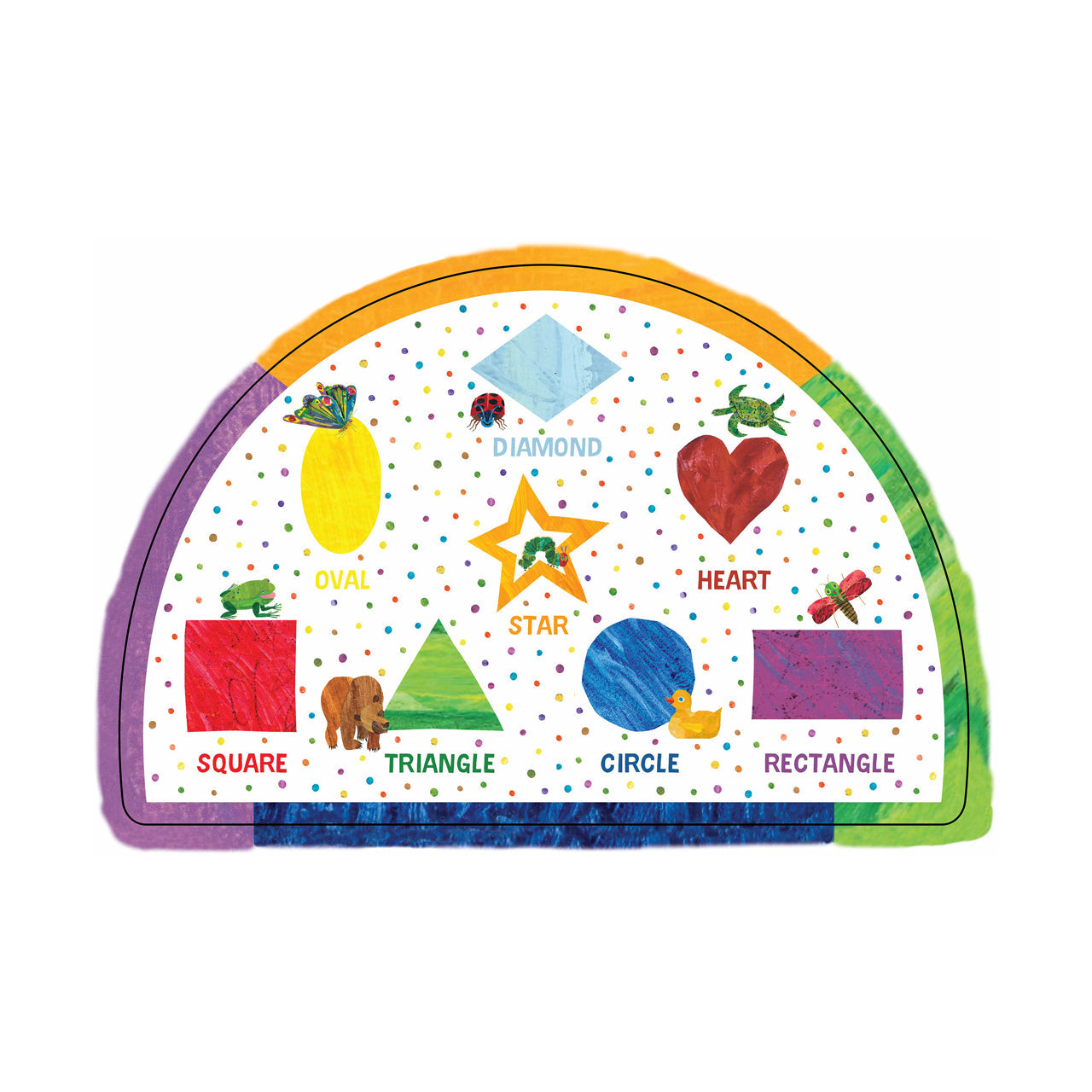  The Very Hungry Caterpillar - 2-Sided Floor Puzzle: 26 Pcs - Multicolor - Bonton