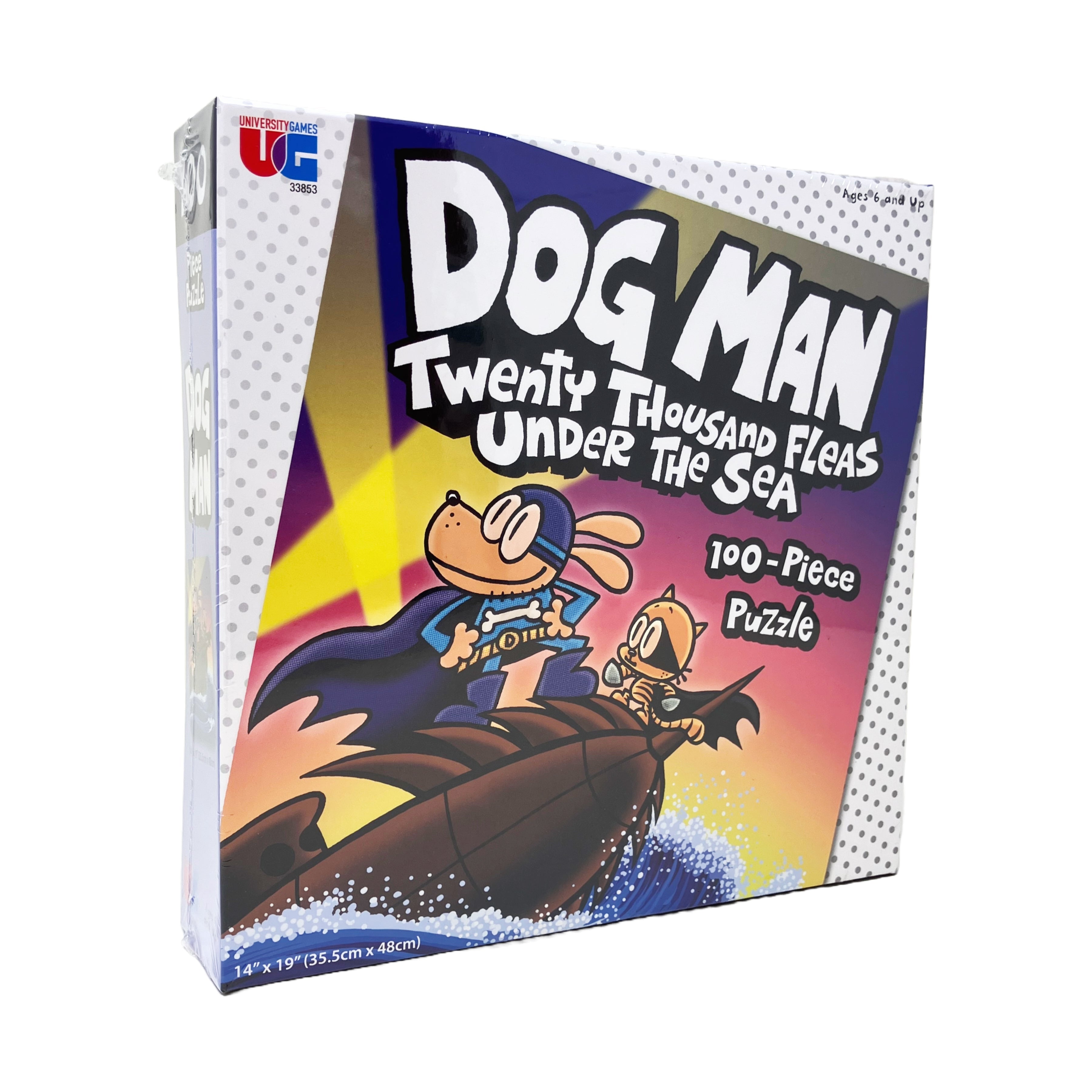  University Games Dog Man - Twenty Thousand Fleas Under the Sea Jigsaw Puzzle: 100 Pcs - Multi-color - Bonton