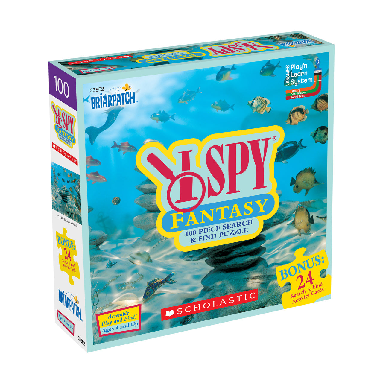  I Spy Fantasy Search & Find Puzzle: 100 Pcs - Multicolor - Bonton