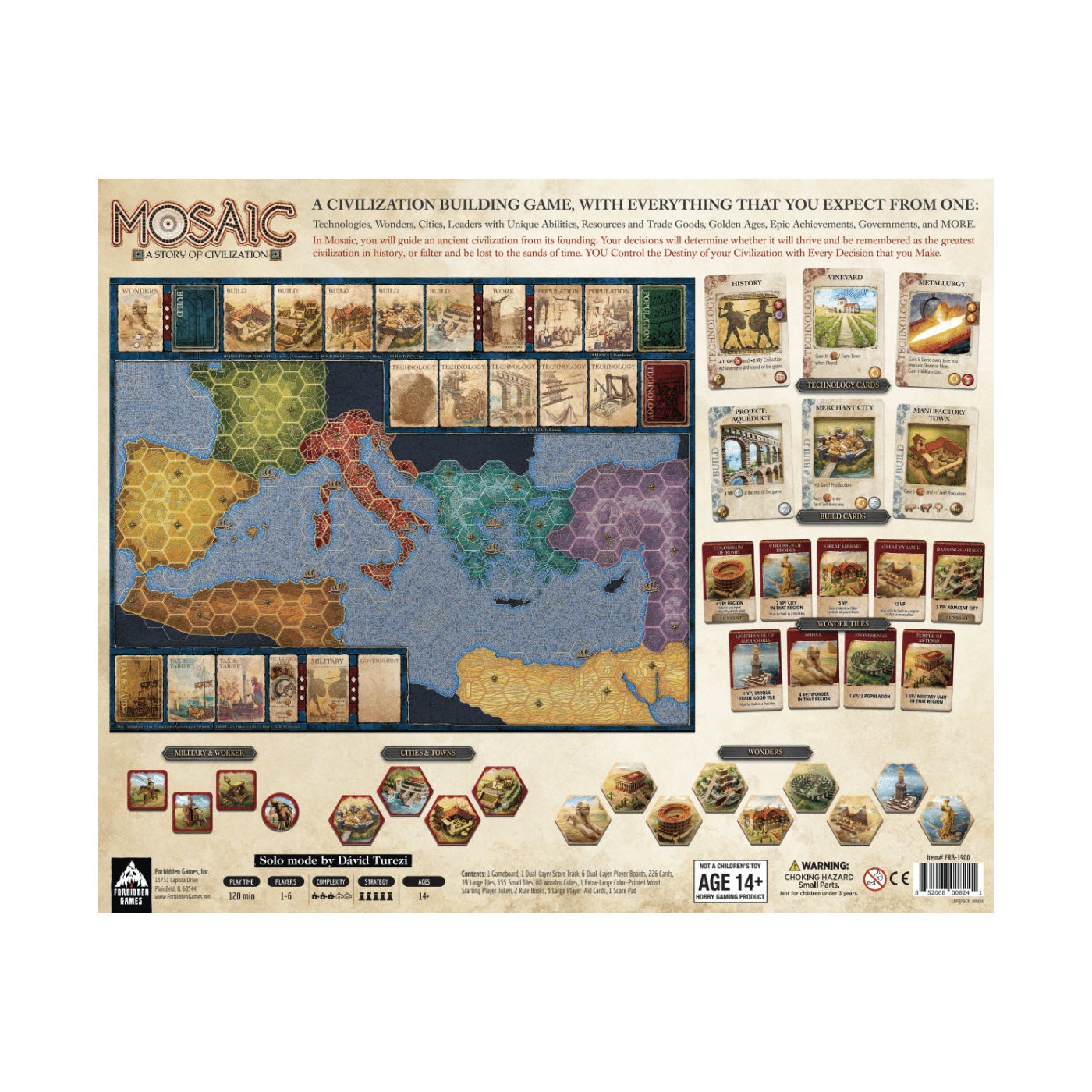  Forbidden Games Mosaic: A Story of Civilization - Sphinx Edition - Multi-color - Bonton