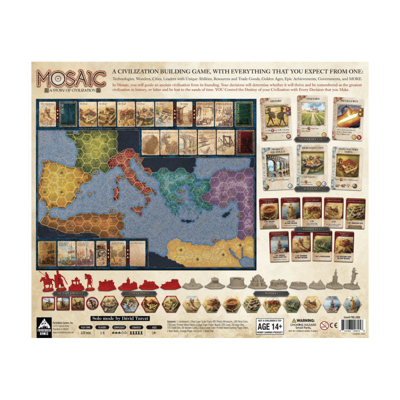  Forbidden Games Mosaic: A Story of Civilization - Colossus All-In Pack - Multi-color - Bonton