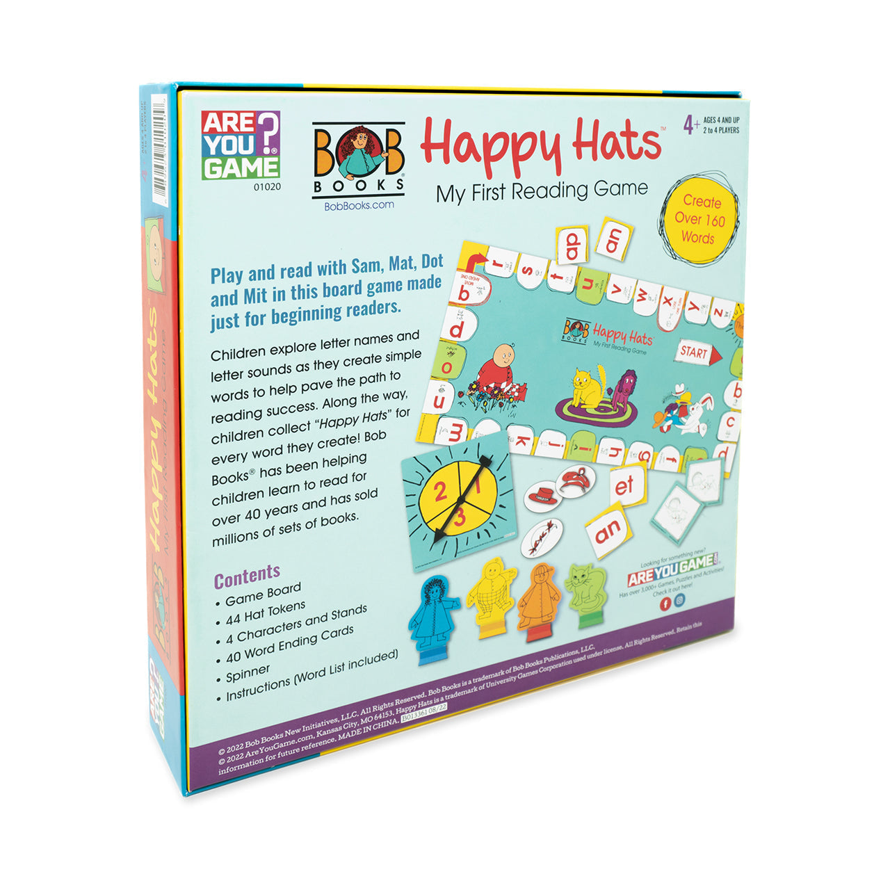  Bob Books Happy Hats My First Reading Game - Multicolor - Bonton