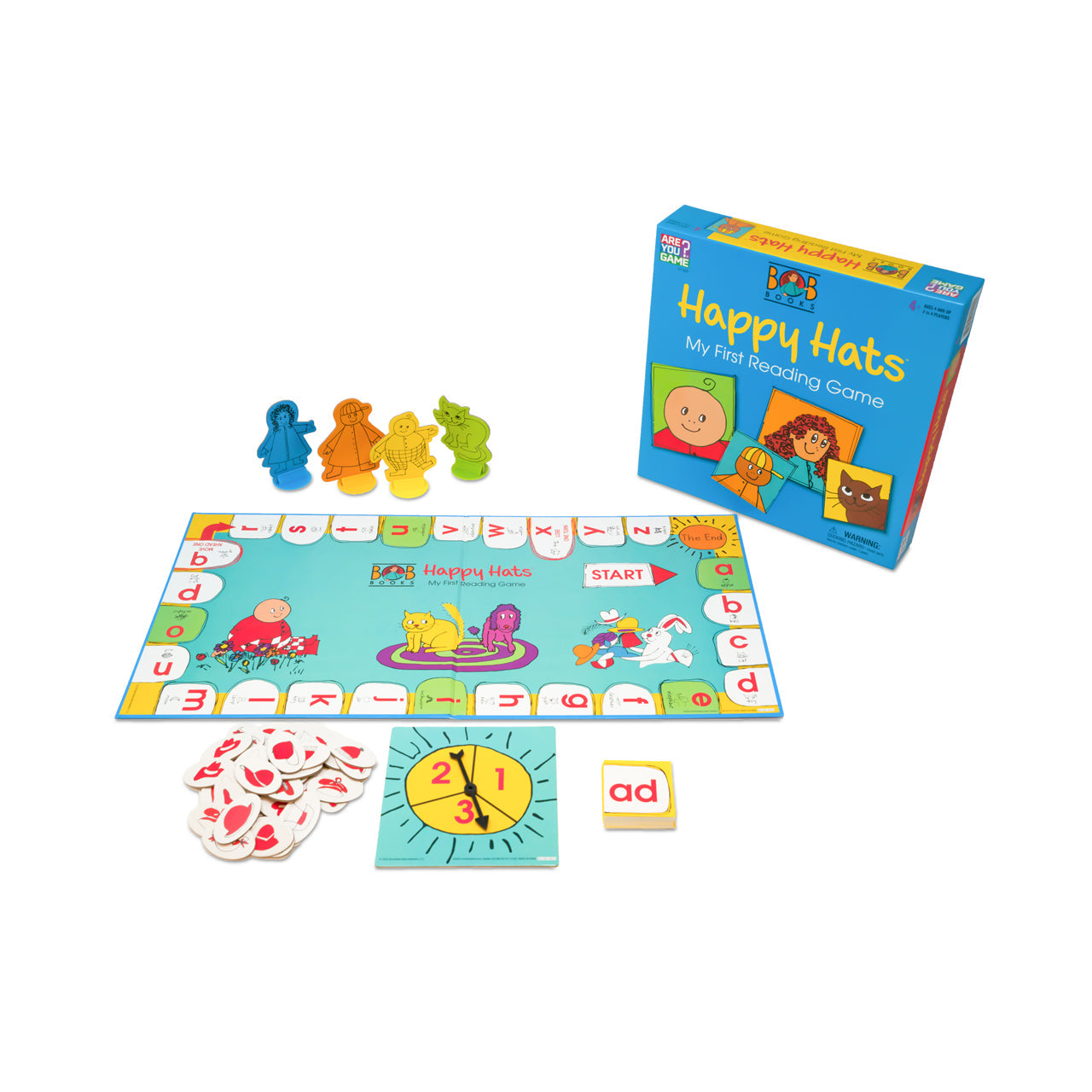  Bob Books Happy Hats My First Reading Game - Multicolor - Bonton