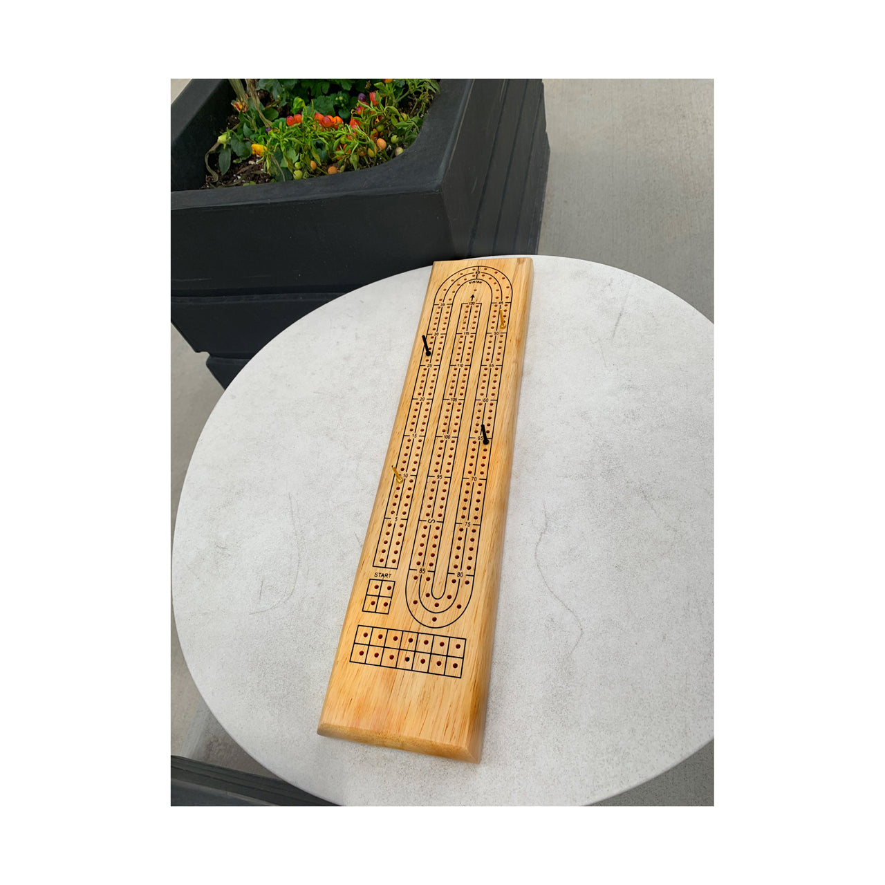  Solid Wood Cribbage - Multicolor - Bonton