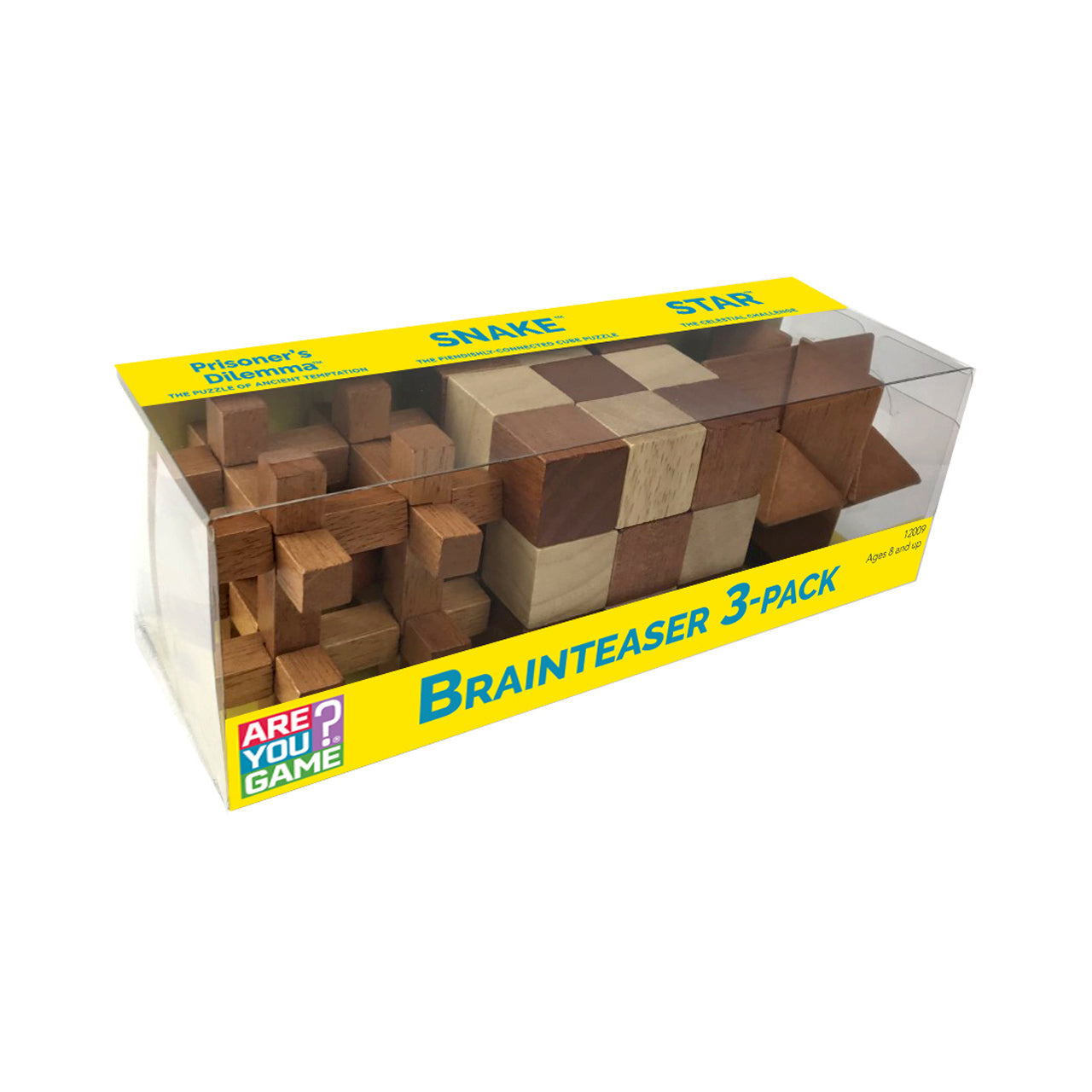  Brainteaser 3-Pack (Star/Snake/Prisoner's Dilemma) - Multicolor - Bonton