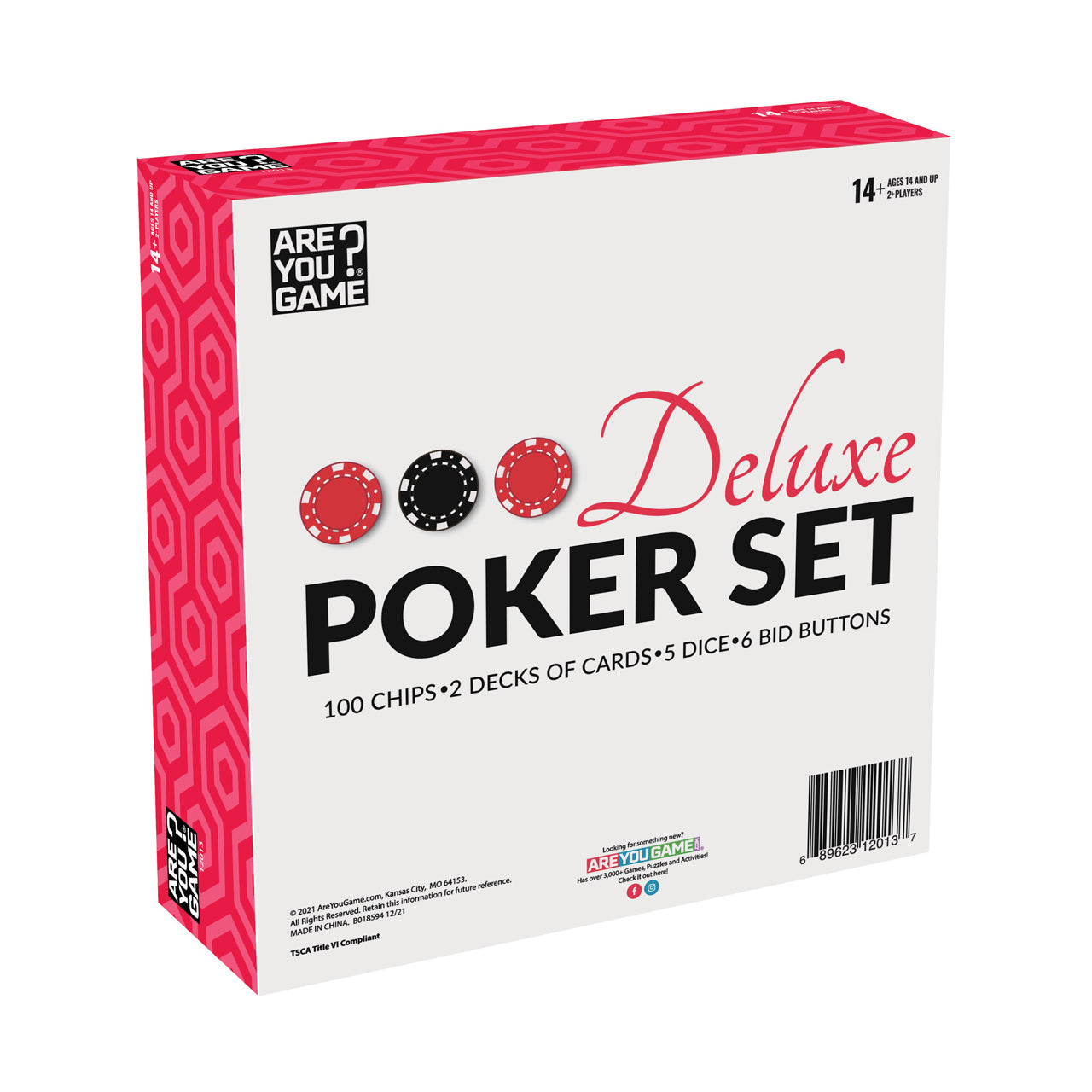  Deluxe Poker Set - Multicolor - Bonton