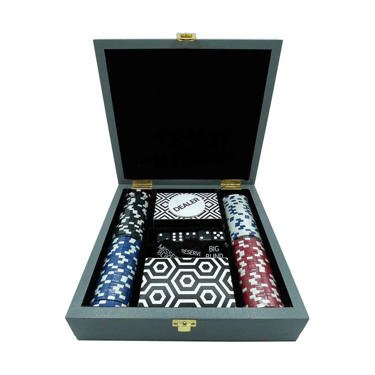  Deluxe Poker Set - Multicolor - Bonton