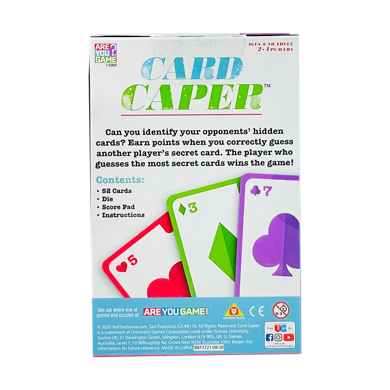  Card Caper Card Game - Multicolor - Bonton