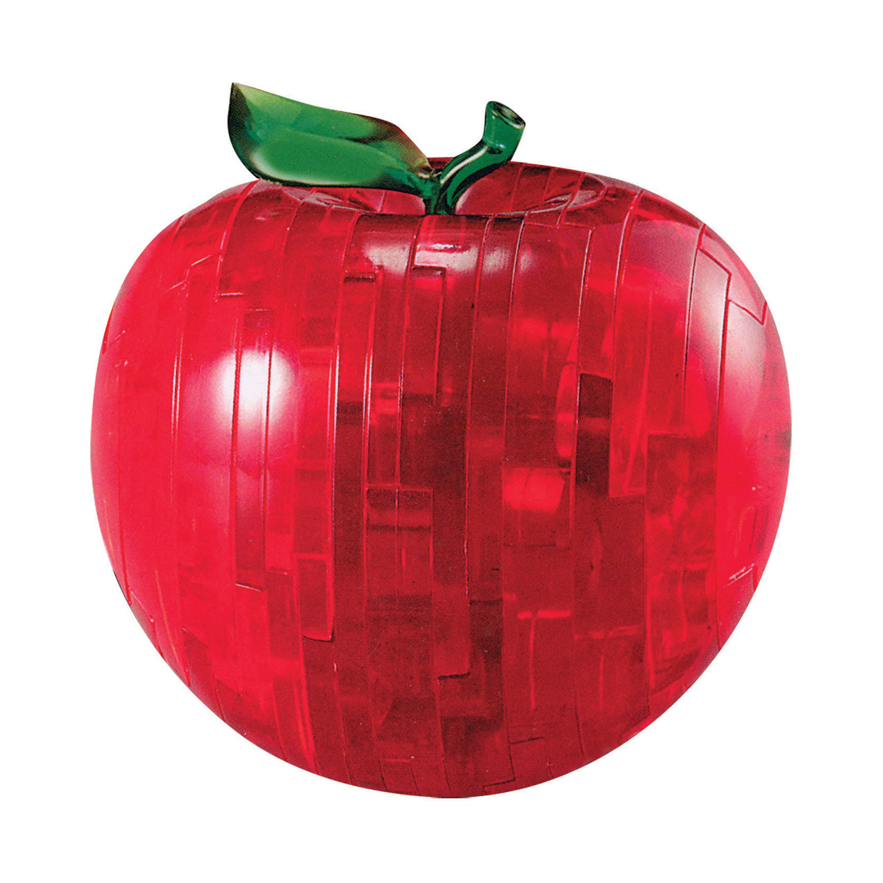  3D Crystal Puzzle - Apple (Red): 44 Pcs - Multicolor - Bonton