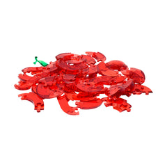 3D Crystal Puzzle - Apple (Red): 44 Pcs