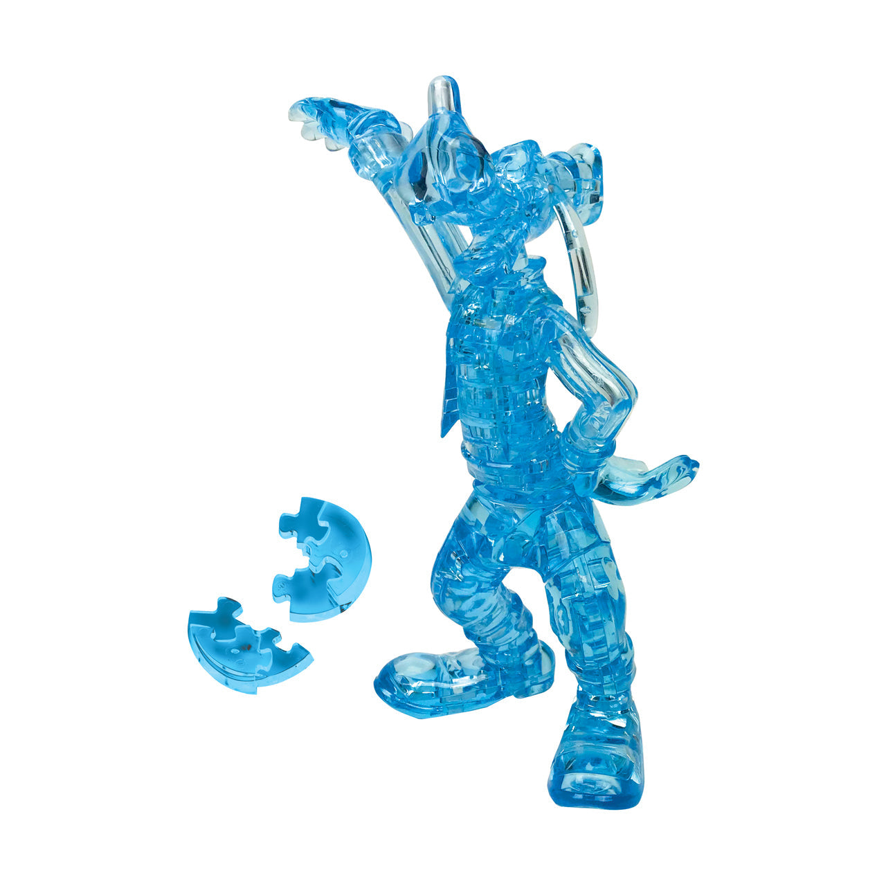  3D Crystal Puzzle - Disney Goofy (Blue): 38 Pcs - Multicolor - Bonton