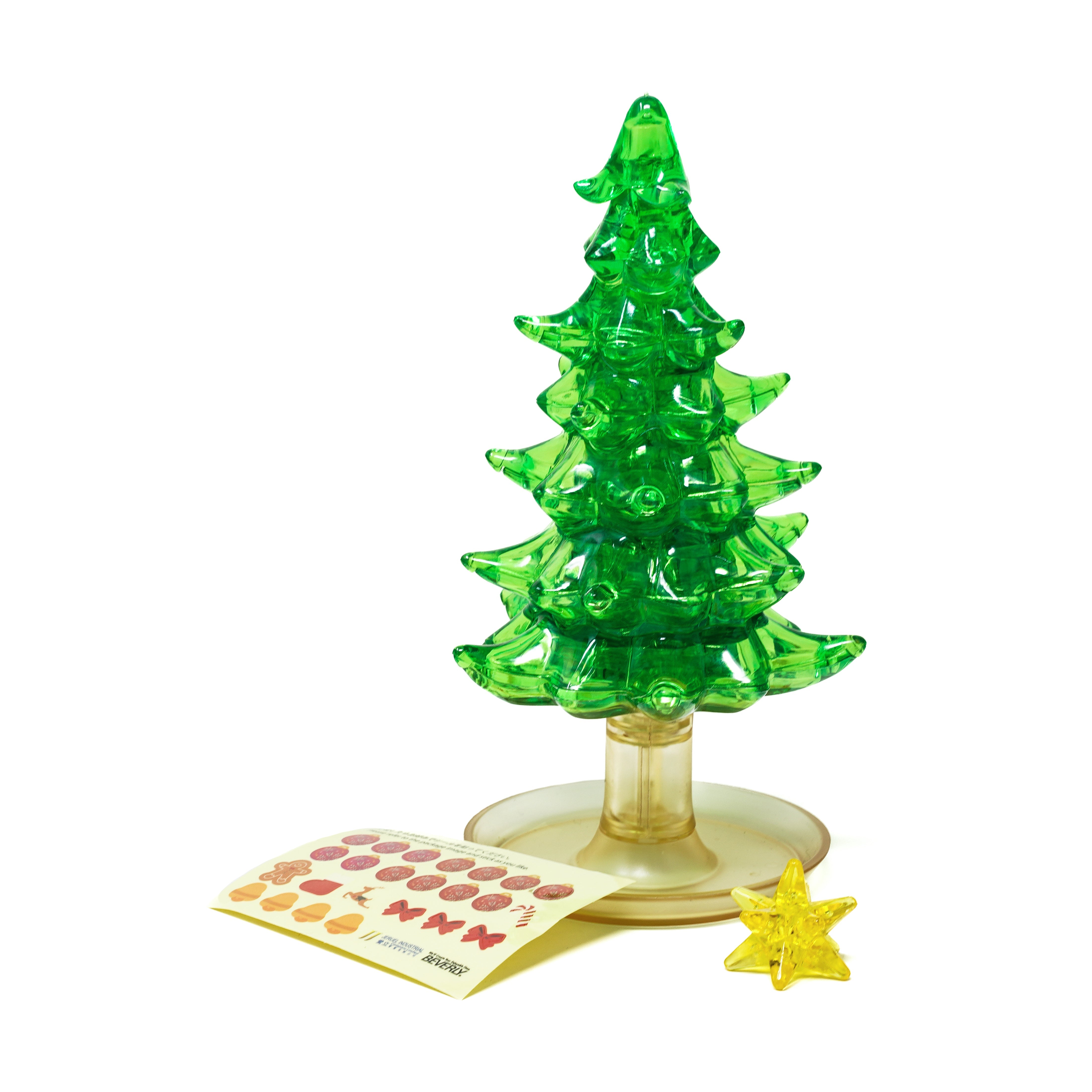  AreYouGame.com 3D Crystal Puzzle - Christmas Tree: 69 Pcs - Multi-color - Bonton