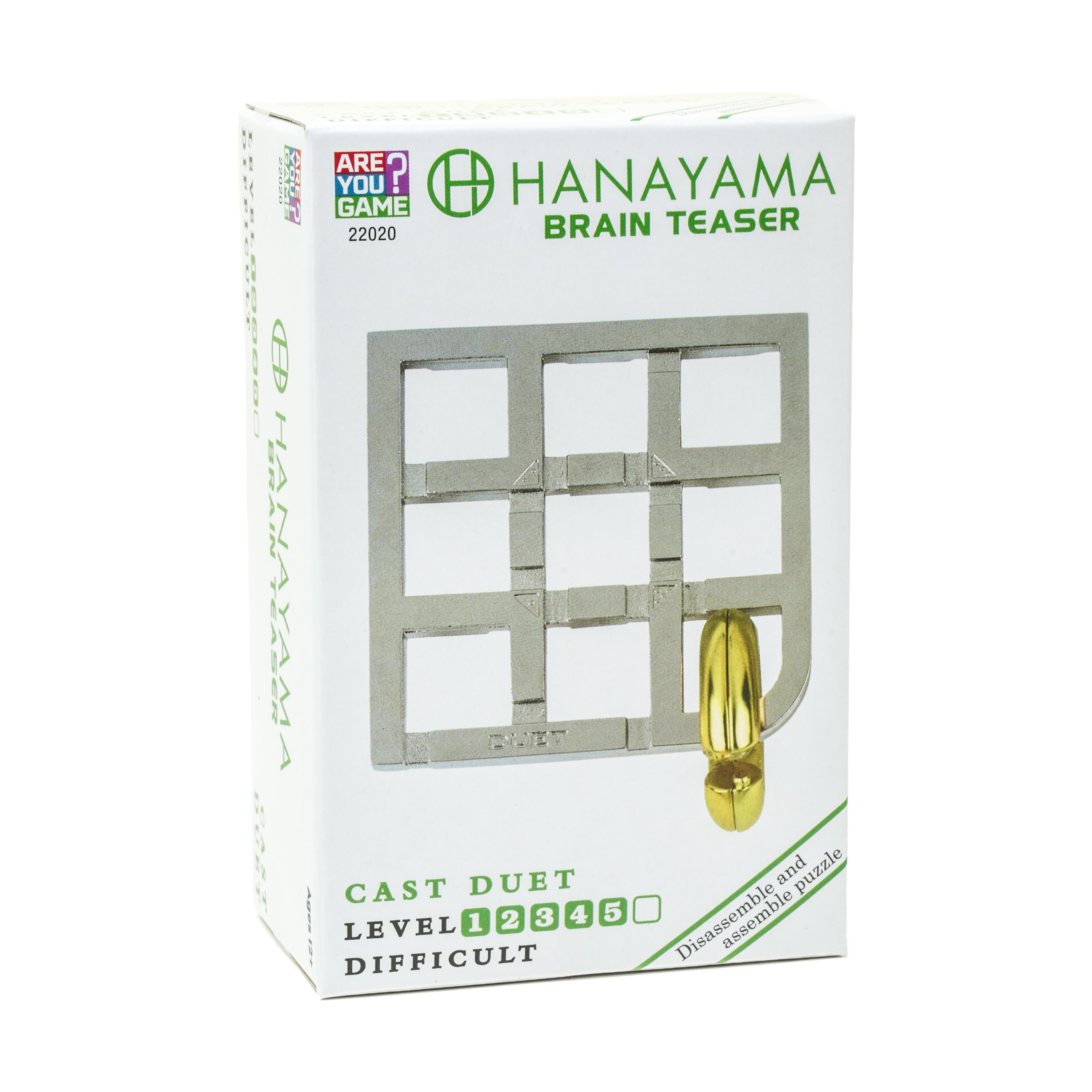  AreYouGame.com Hanayama Level 5 Cast Puzzle - Duet - Multi-color - Bonton