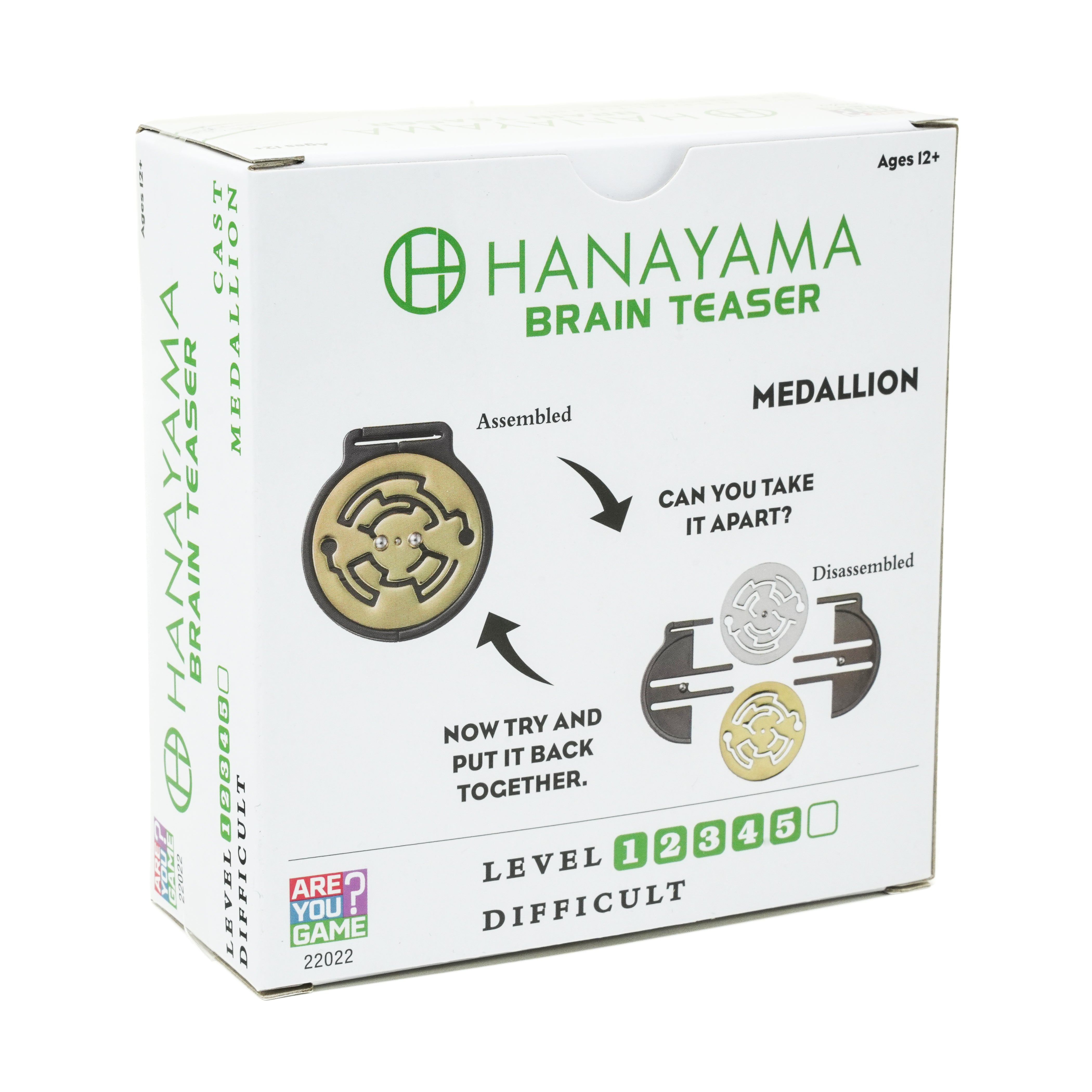  Hanayama Level 5 Cast Puzzle - Medallion - Multi-color - Bonton