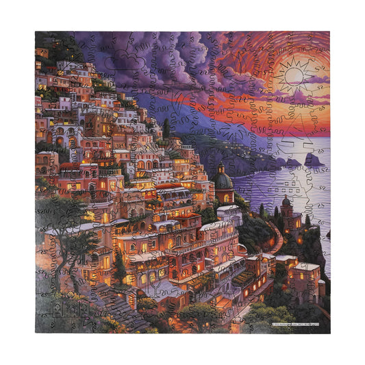 Wooden-Jigsaw-Puzzle-Ocean-View-Sunset-237-Pcs-Multi-color-One-Size