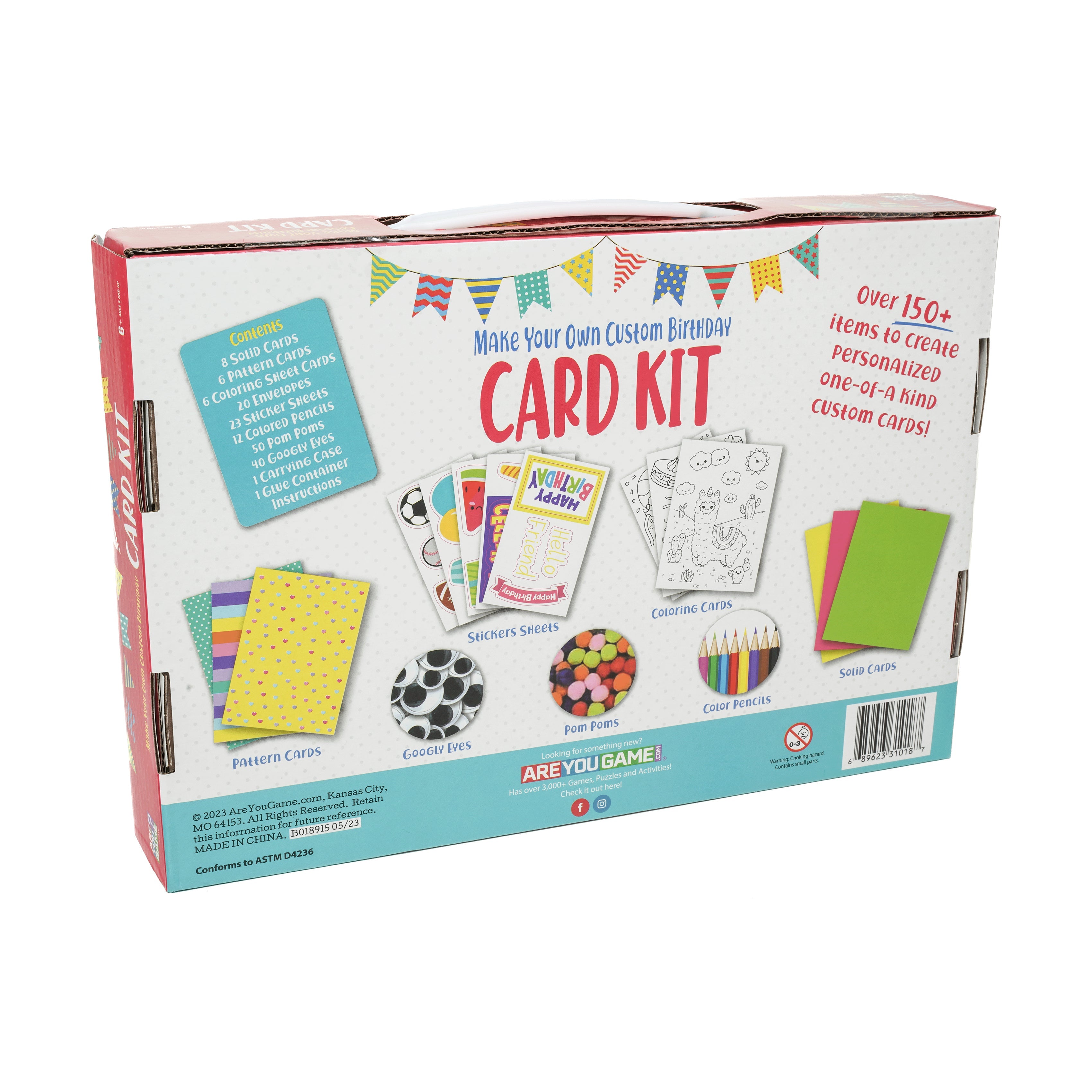  AreYouGame.com Make Your Own Custom Birthday Card Kit - Multi-color - Bonton