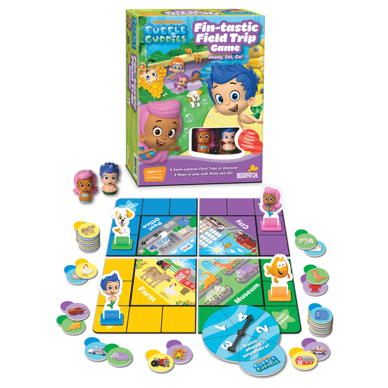  Bubble Guppies - Fin-tastic Field Trip Game - Ready, Set, Go! - Multicolor - Bonton