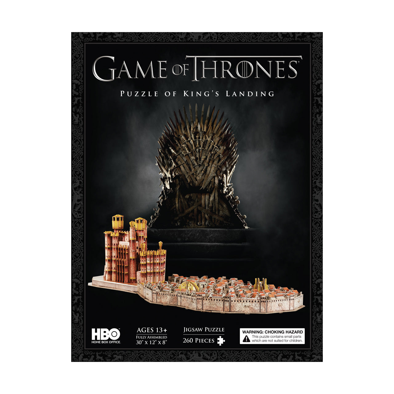  4D Cityscape Game of Thrones: Kings Landing 3D Puzzle: 260 Pcs - Multicolor - Bonton