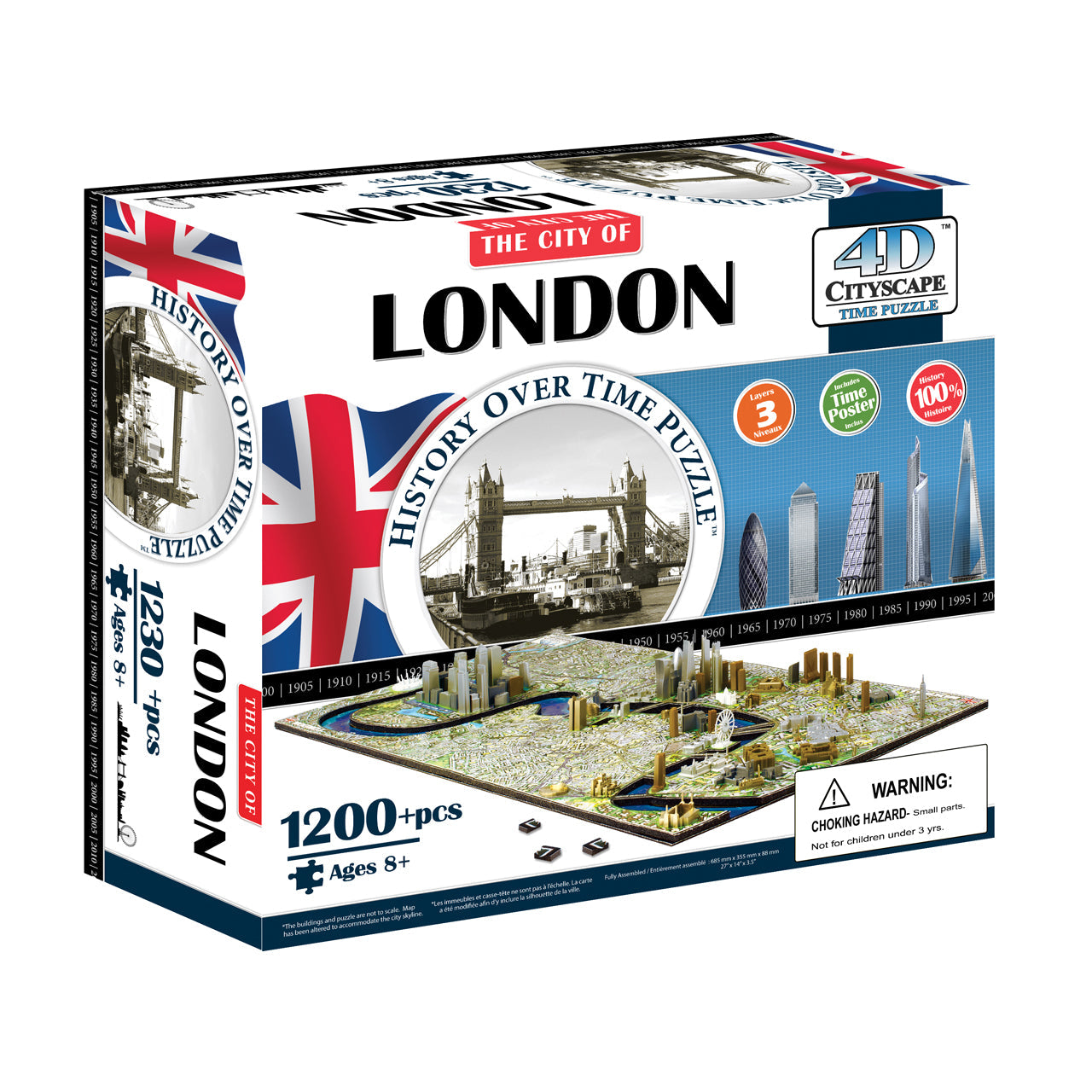  4D Cityscape Time Puzzle - London, England - Multicolor - Bonton