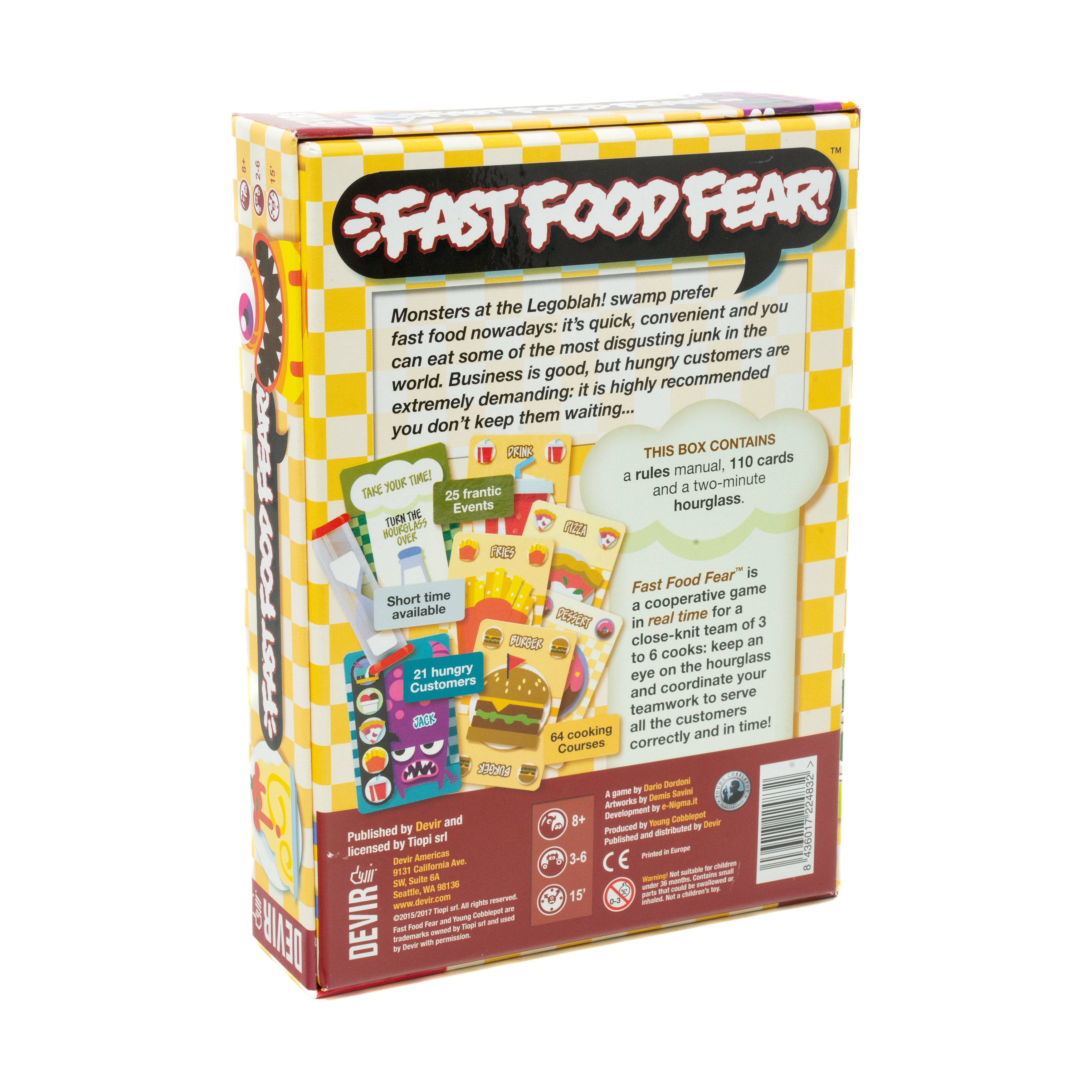  Devir Fast Food Fear! - Multi-color - Bonton