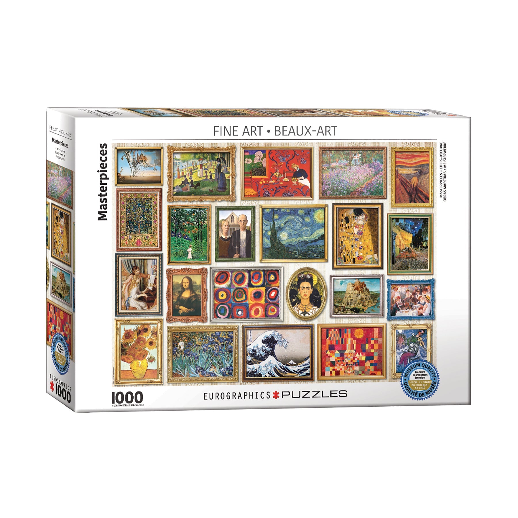  Eurographics Inc Fine Art Masterpieces: 1000 Pcs - Multi-color - Bonton