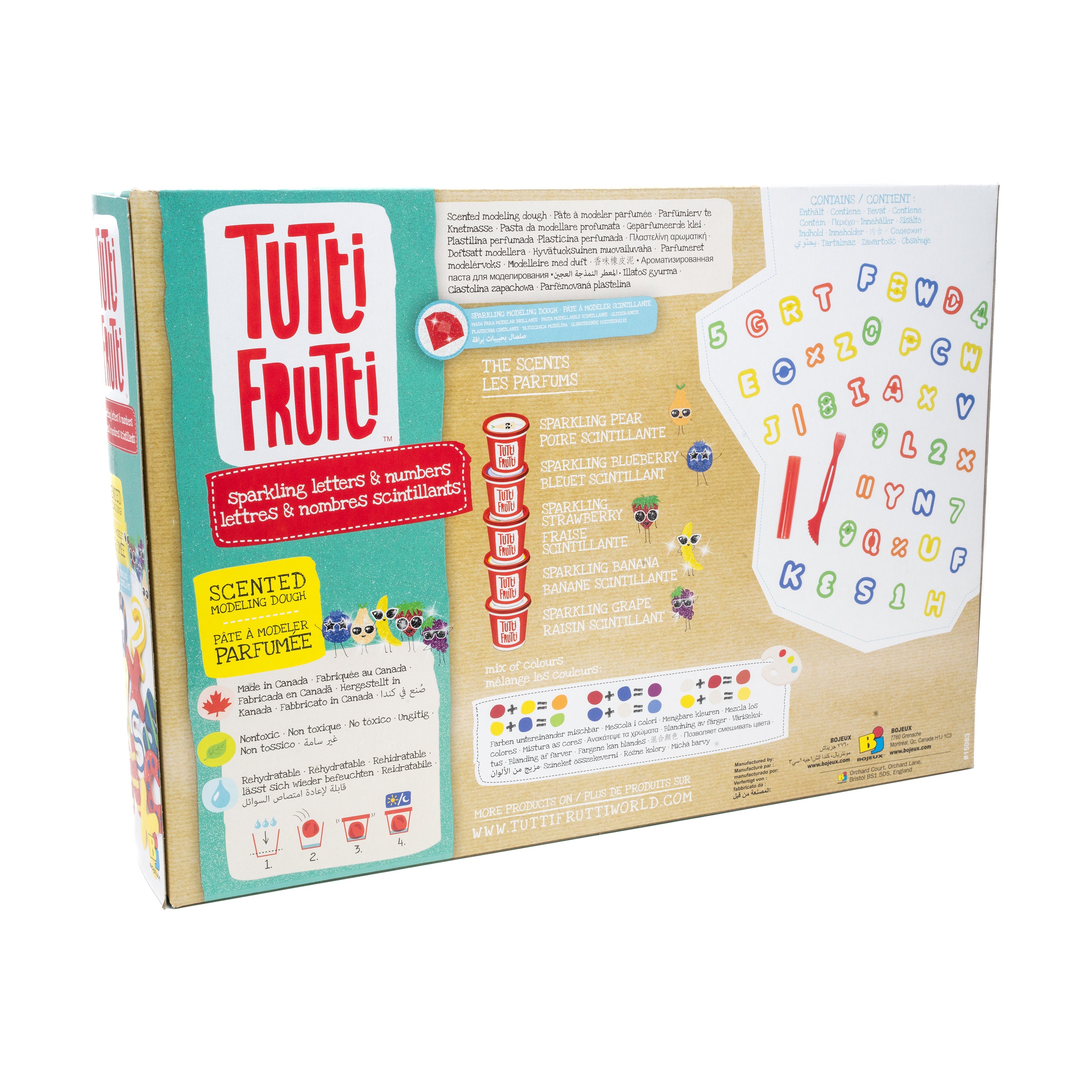  Bojeux Tutti Frutti - Sparking Letters & Numbers - Multi-color - Bonton