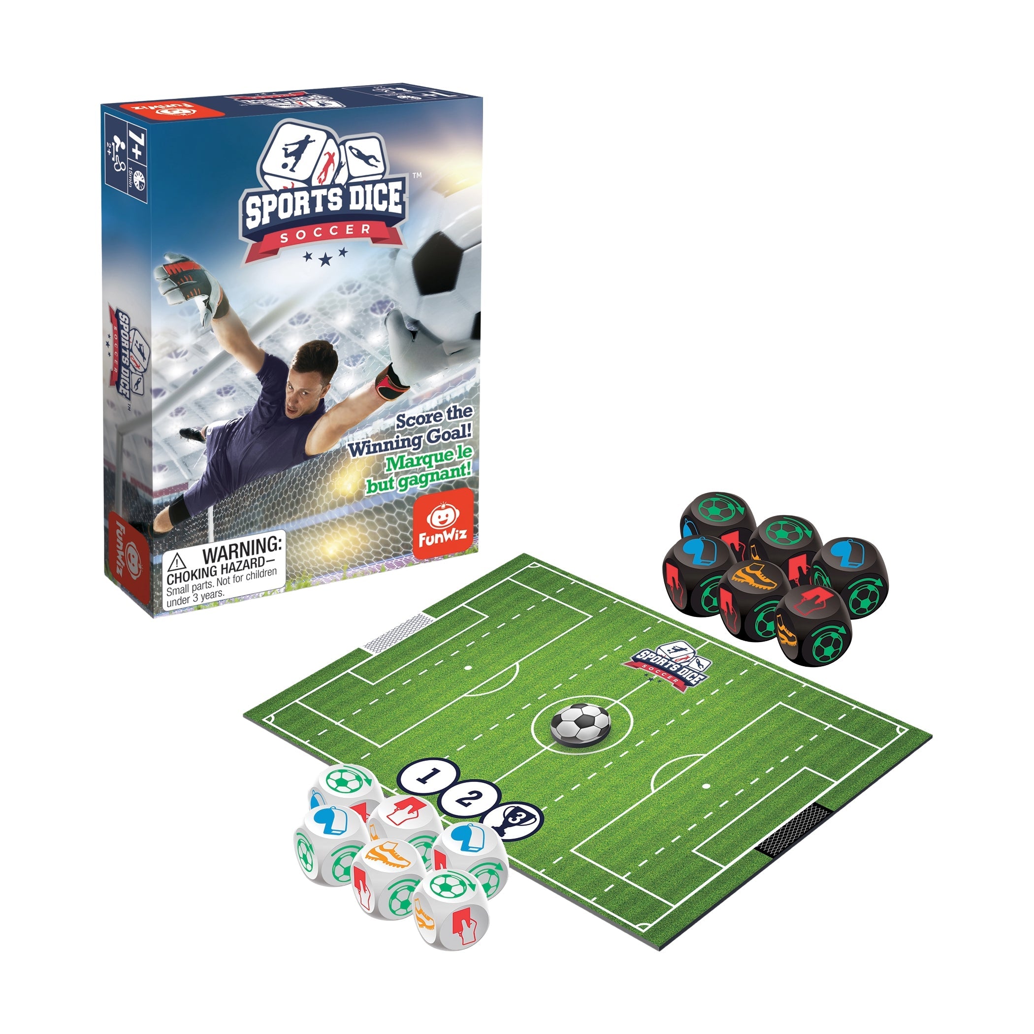  FoxMind Games Sports Dice Soccer - Multi-color - Bonton