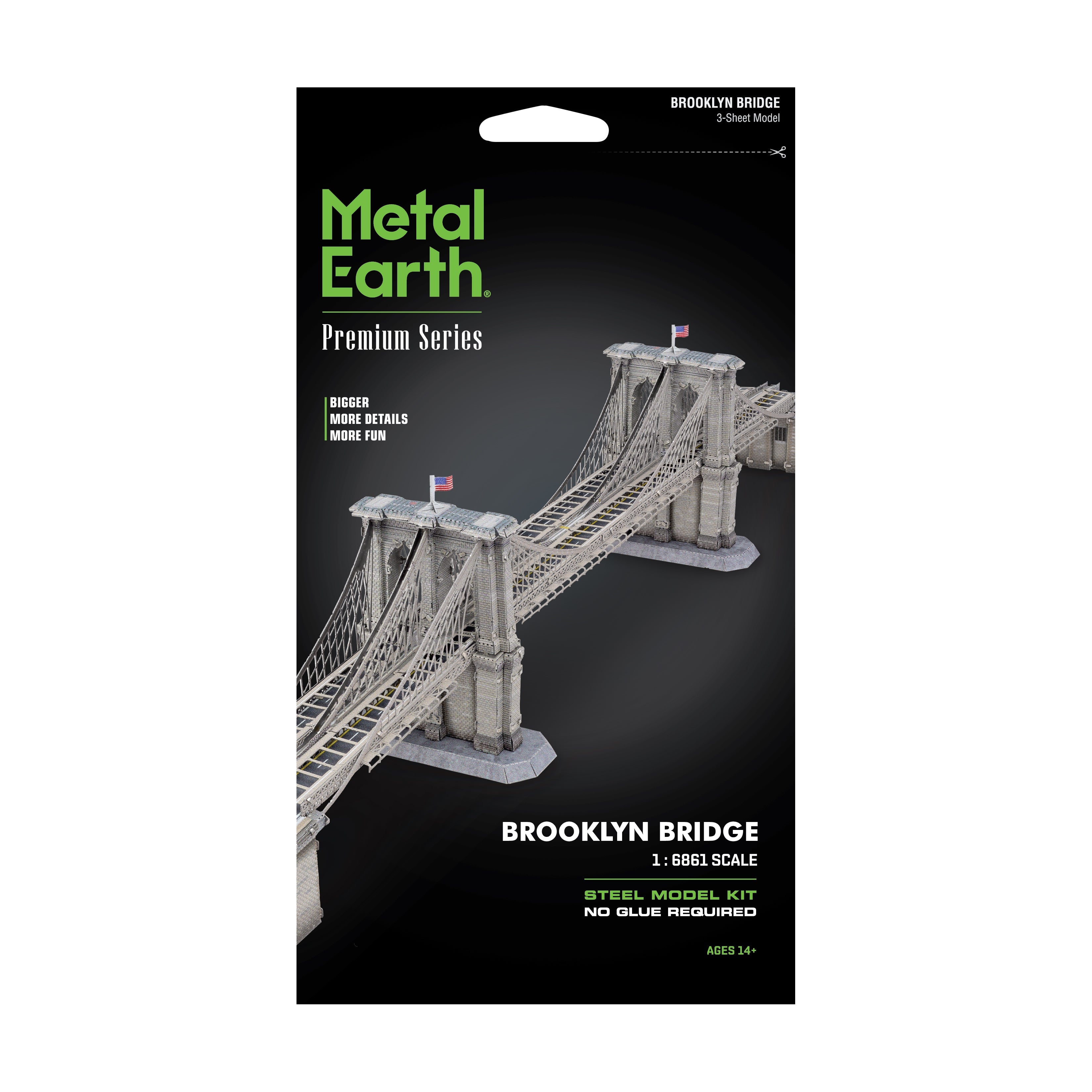  Fascinations Metal Earth Premium Series 3D Metal Model Kit - Brooklyn Bridge - Multi-color - Bonton