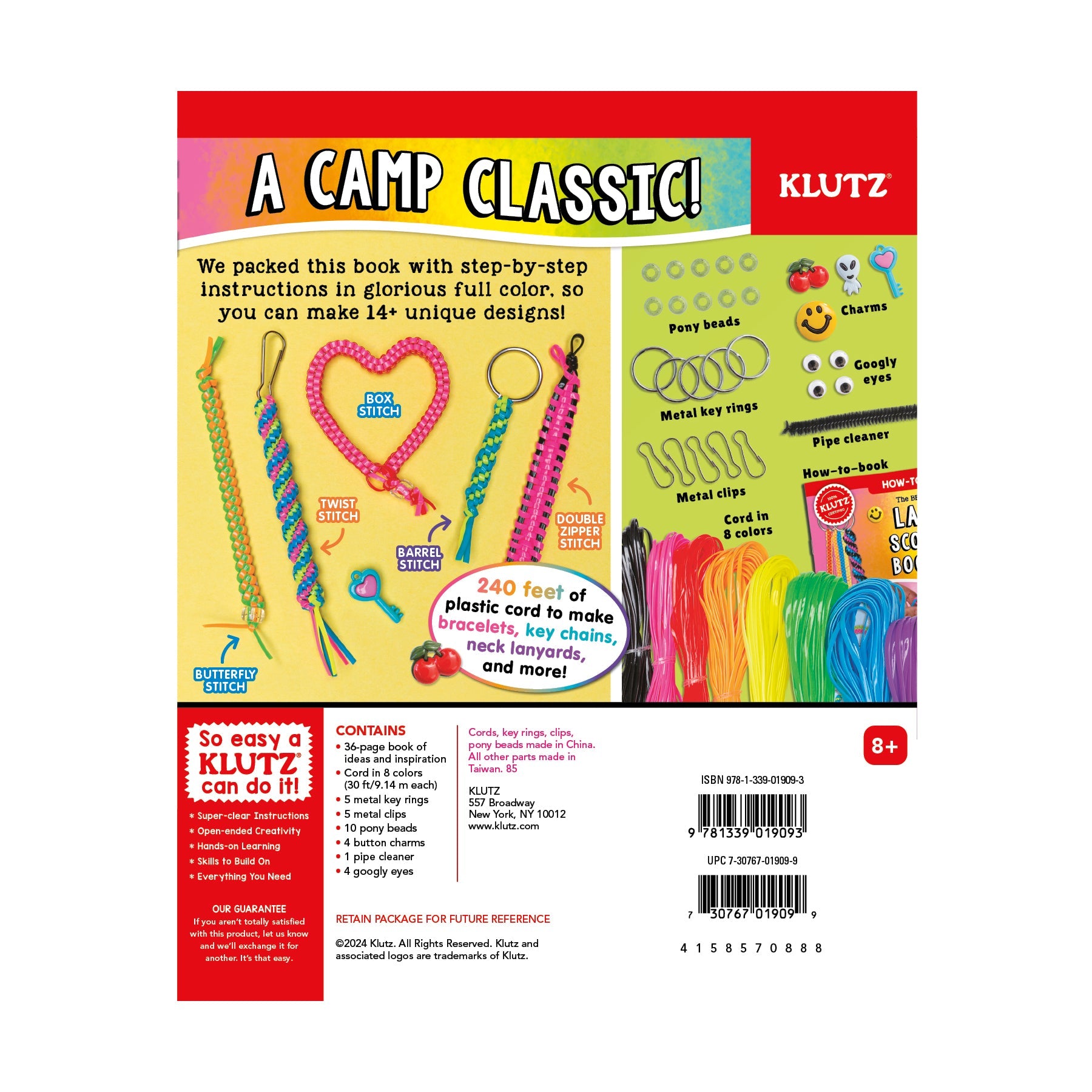  Klutz The Best Ever Book of Lanyard, Scoubidou & Boondoggle - Multi-color - Bonton