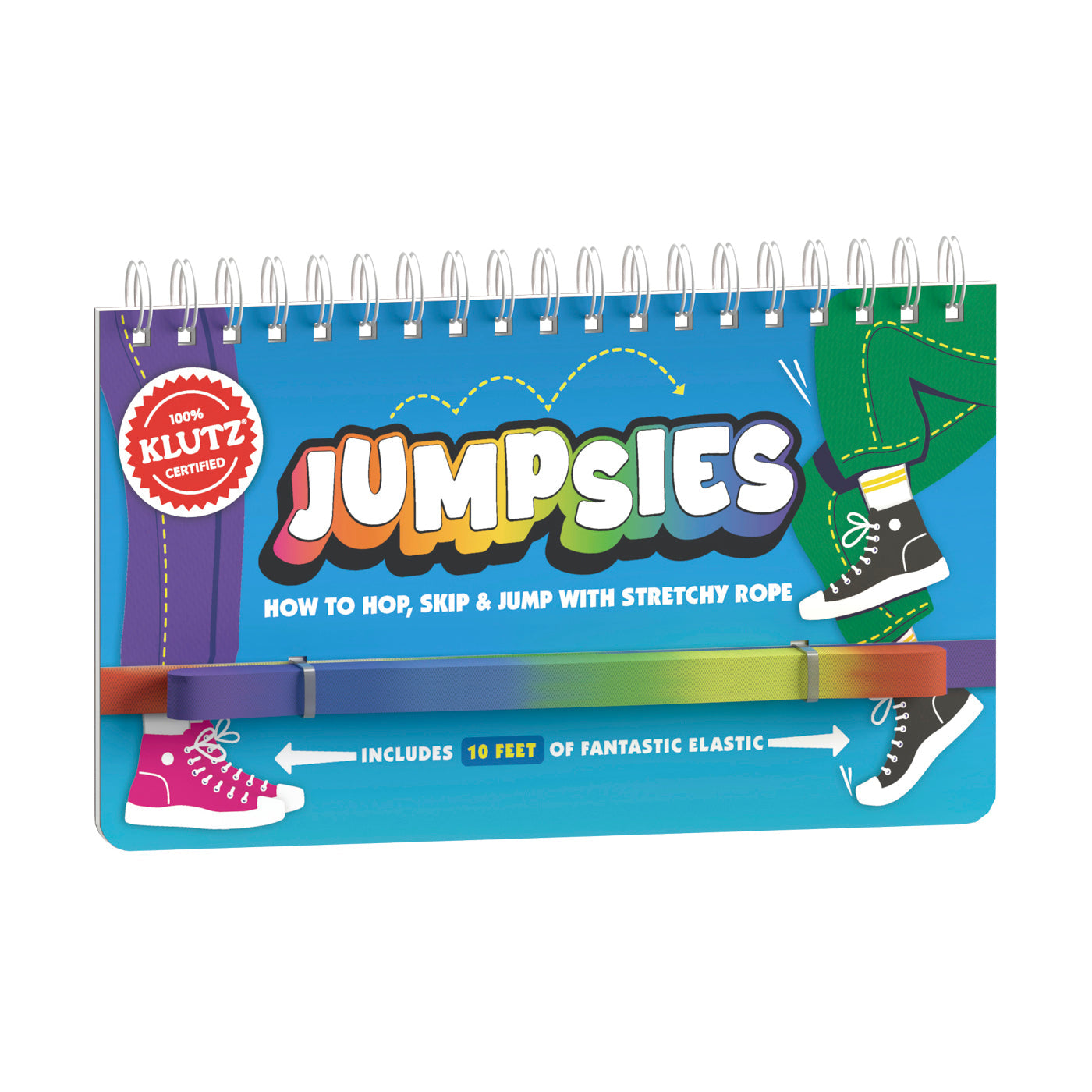  Klutz Jumpsies: How to Hop, Skip & Jump with Stretchy Rope - Multi-color - Bonton