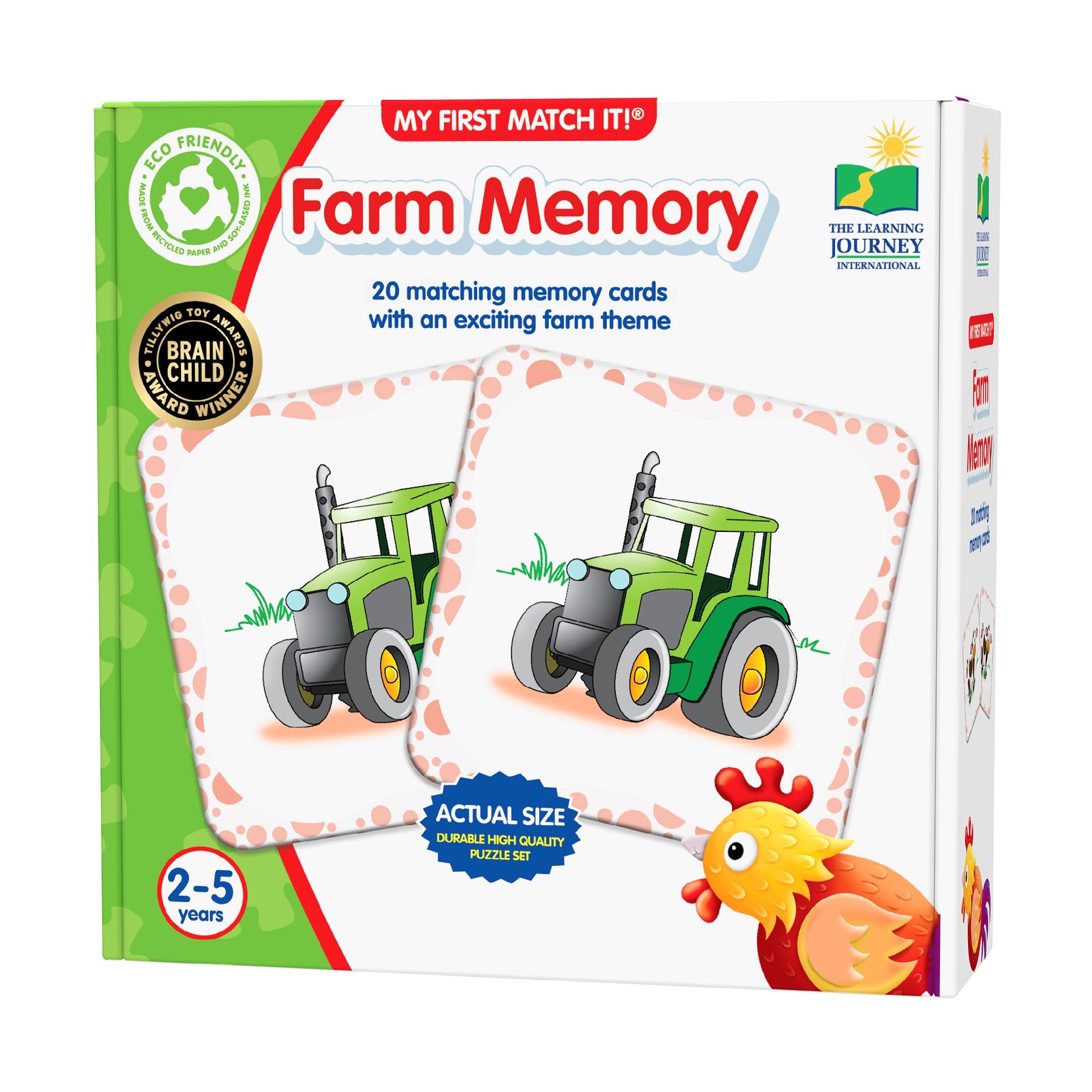  The Learning Journey My First Match It! - Farm Memory - Multi-color - Bonton