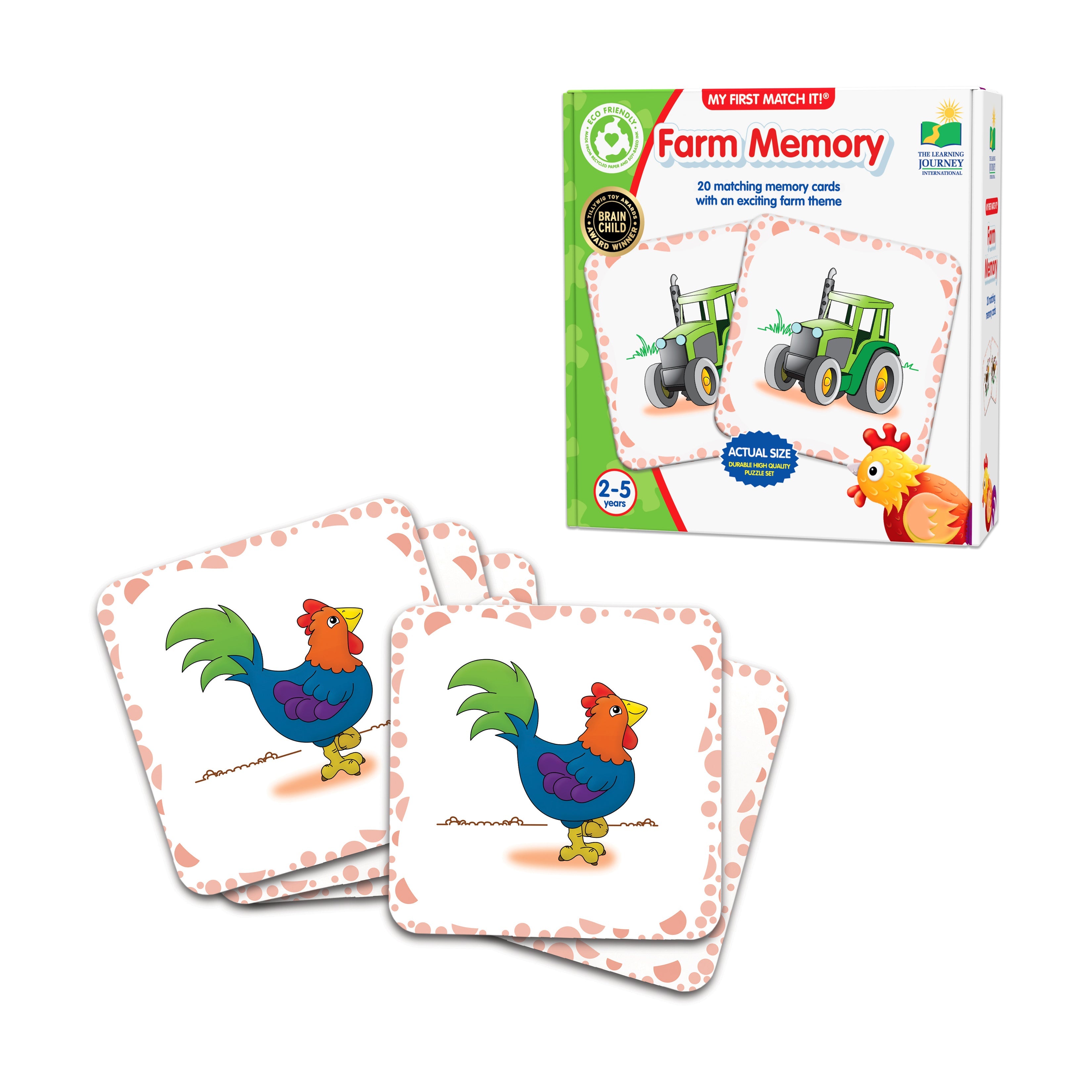  The Learning Journey My First Match It! - Farm Memory - Multi-color - Bonton