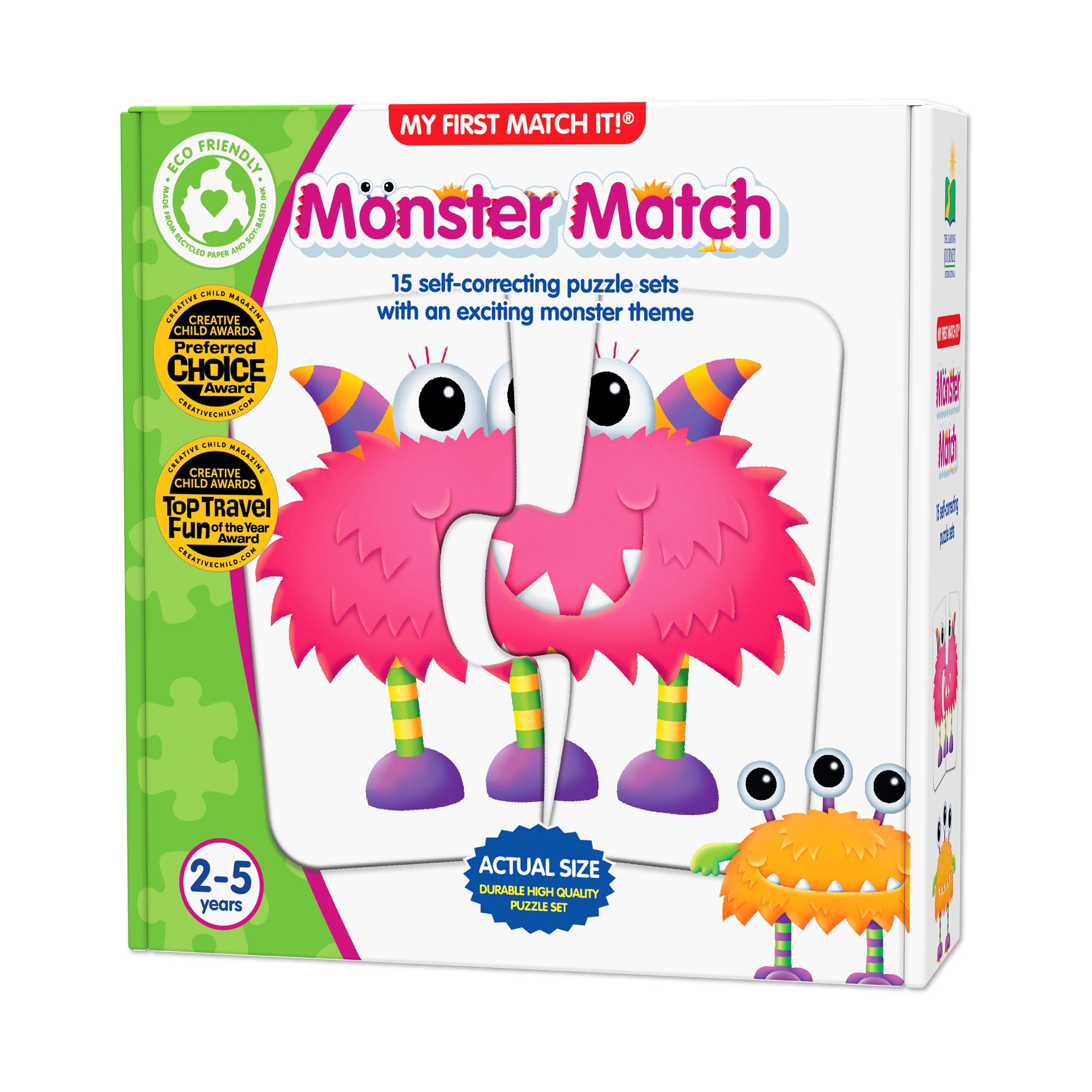  The Learning Journey My First Match It! - Monster Match - Multi-color - Bonton