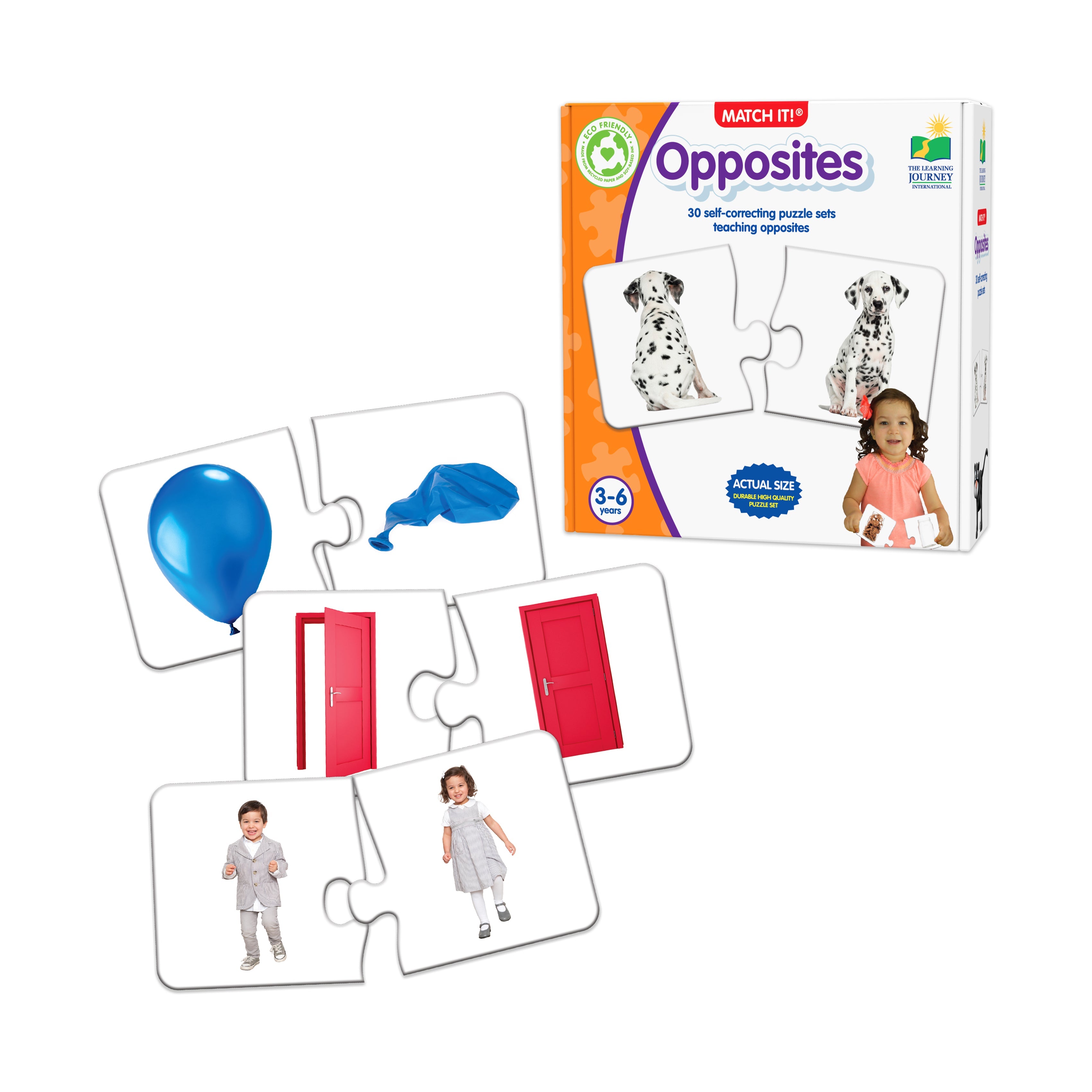  The Learning Journey Match It! - Opposites - Multi-color - Bonton