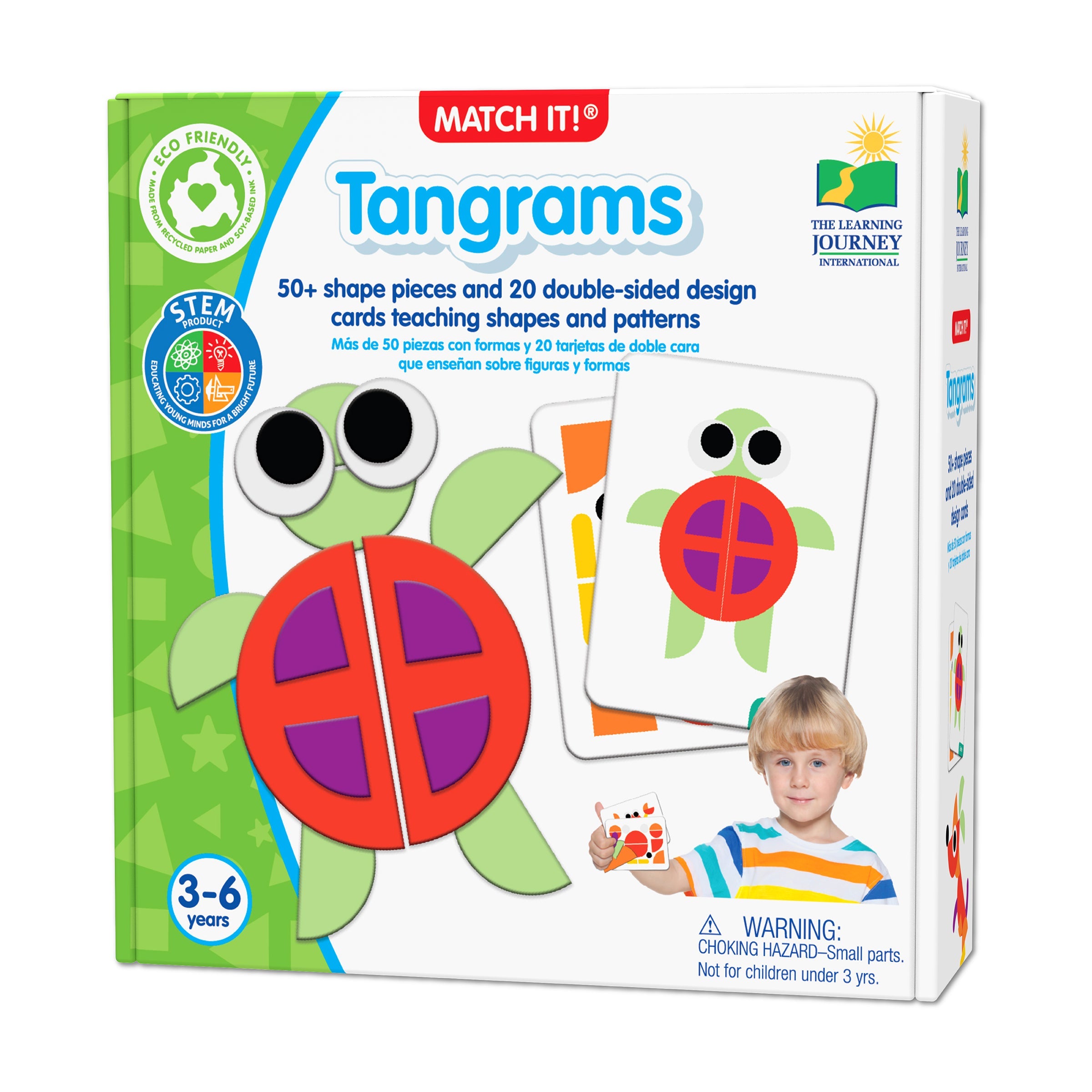  The Learning Journey Match It! - Tangrams - Multi-color - Bonton